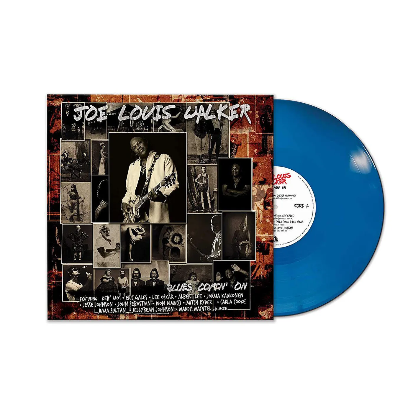 Joe Louis Walker BLUES COMIN' ON (BLUE VINYL) Vinyl Record