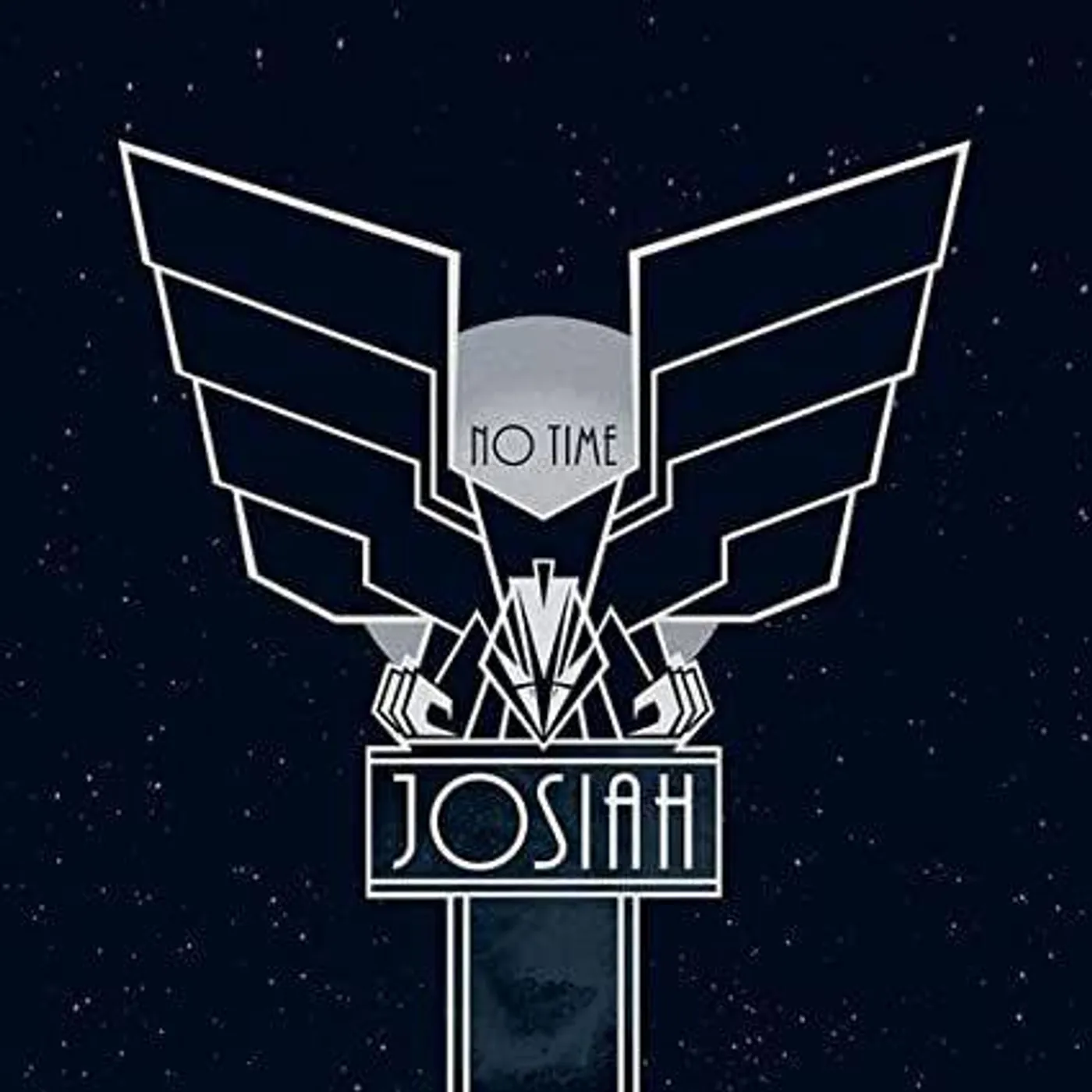 Josiah NO TIME (TRANSPARENT BACKGROUND RED & BLUE VINYL) Vinyl Record