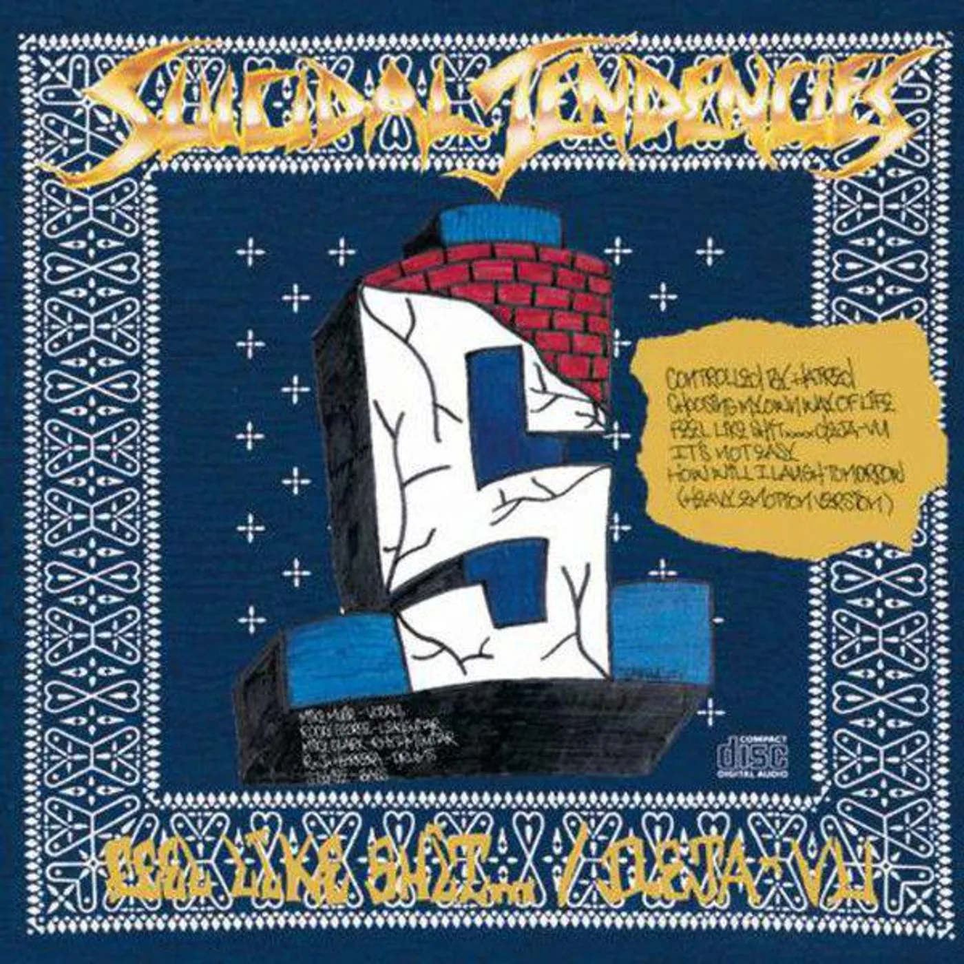 Suicidal Tendencies Controlled By Hatred / Feel Like Shit... Deja Vu vinyl record