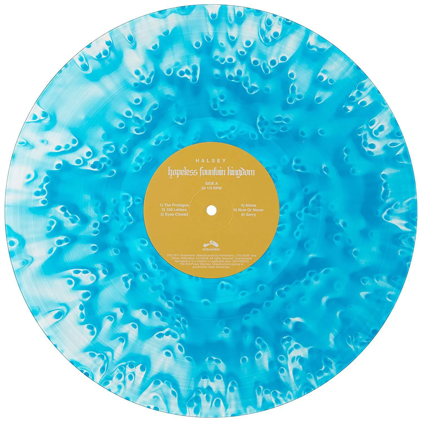 Halsey Hopeless Fountain Kingdom (Cloudy Clear With Teal Splatter Vinyl) Vinyl Record