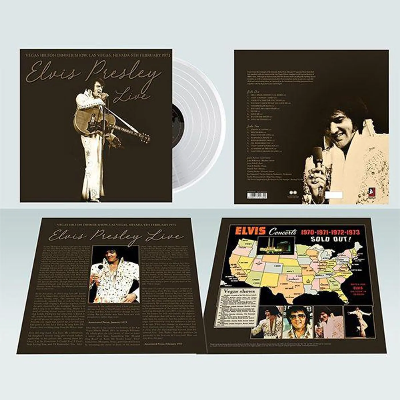 Elvis Presley Vegas Hilton Dinner Show, Las Vegas, Nevada (White Vinyl) Vinyl Record