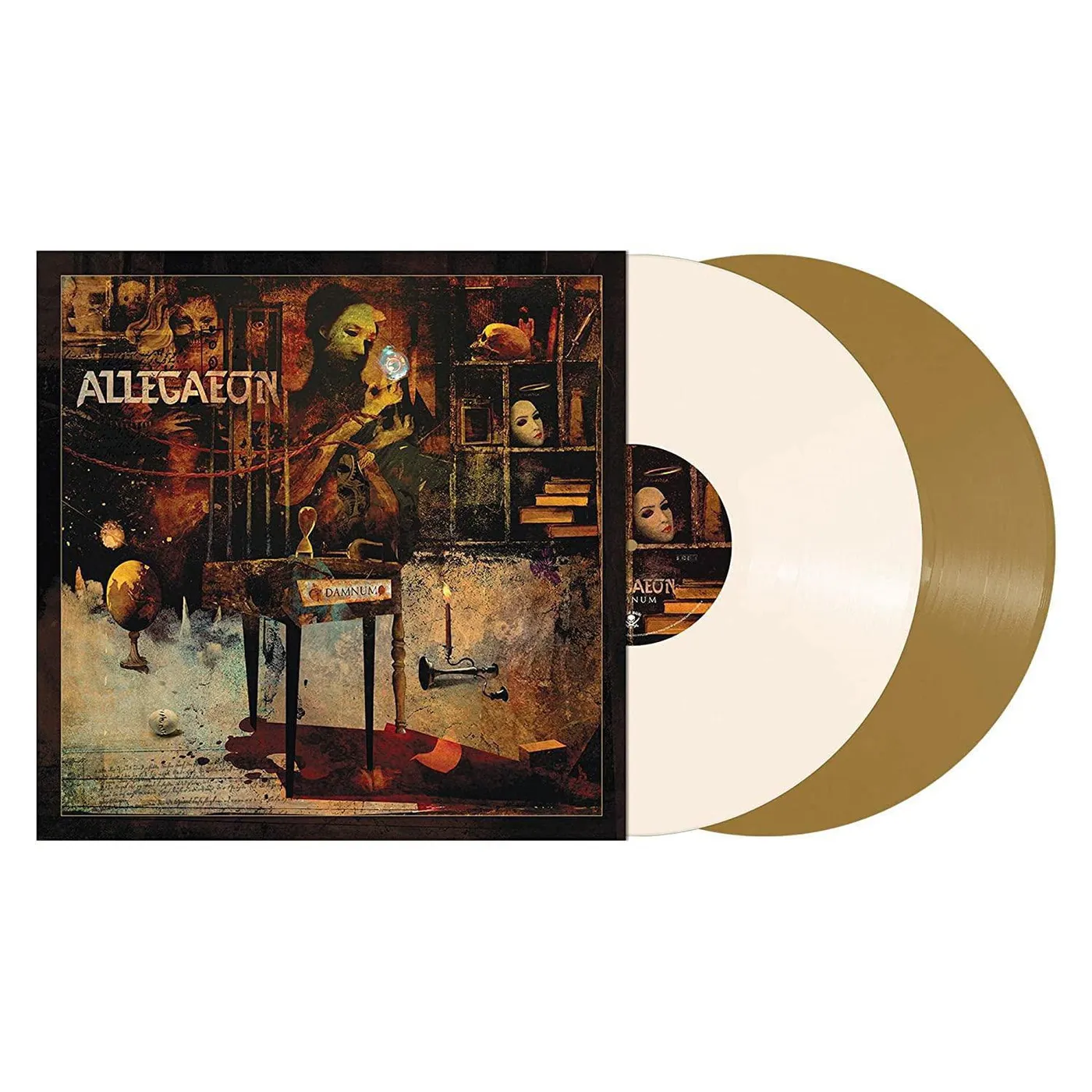 Allegaeon DAMNUM (Bone & Gold Vinyl/2LP) Vinyl Record