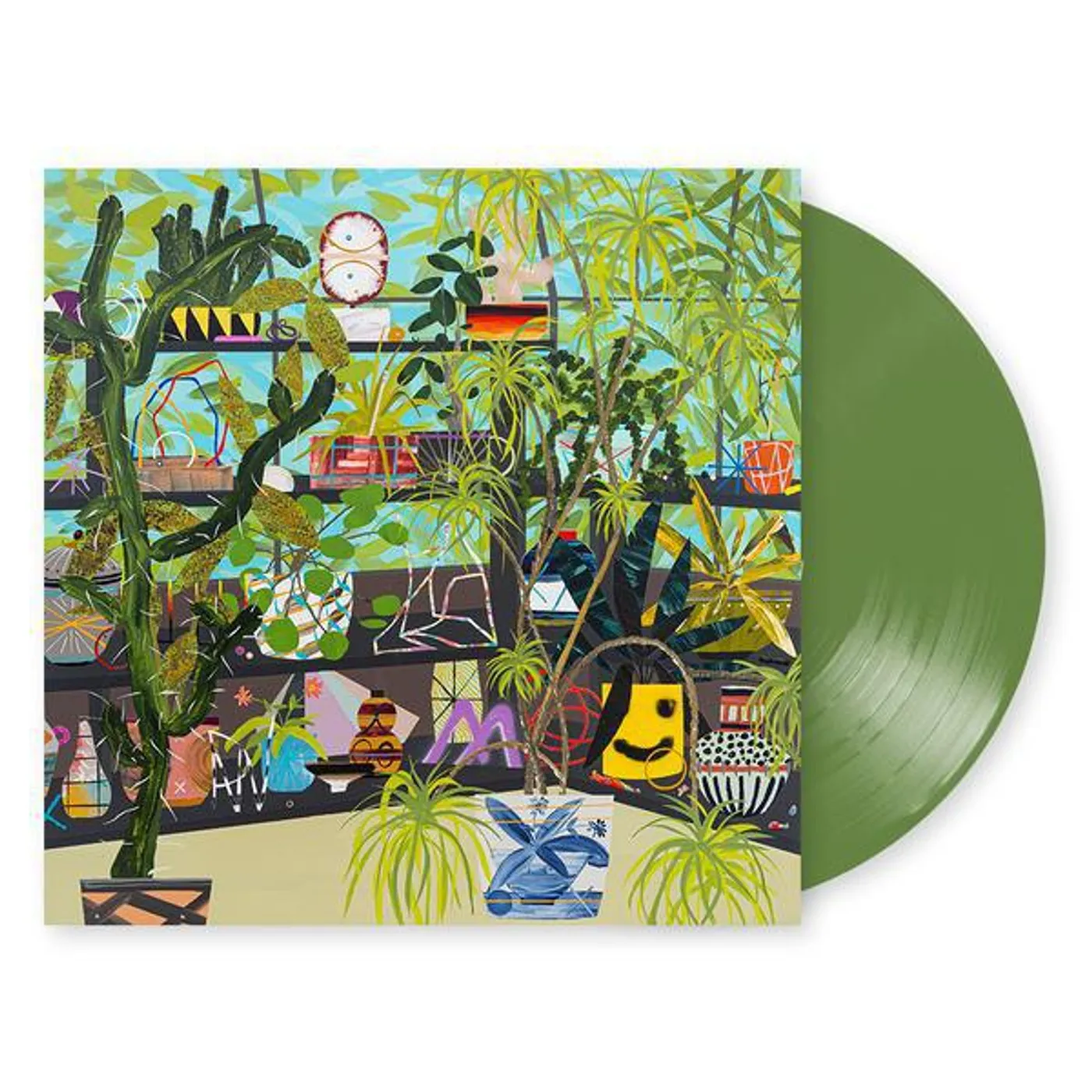 Deerhoof Actually You Can (Olive Green) Vinyl Record
