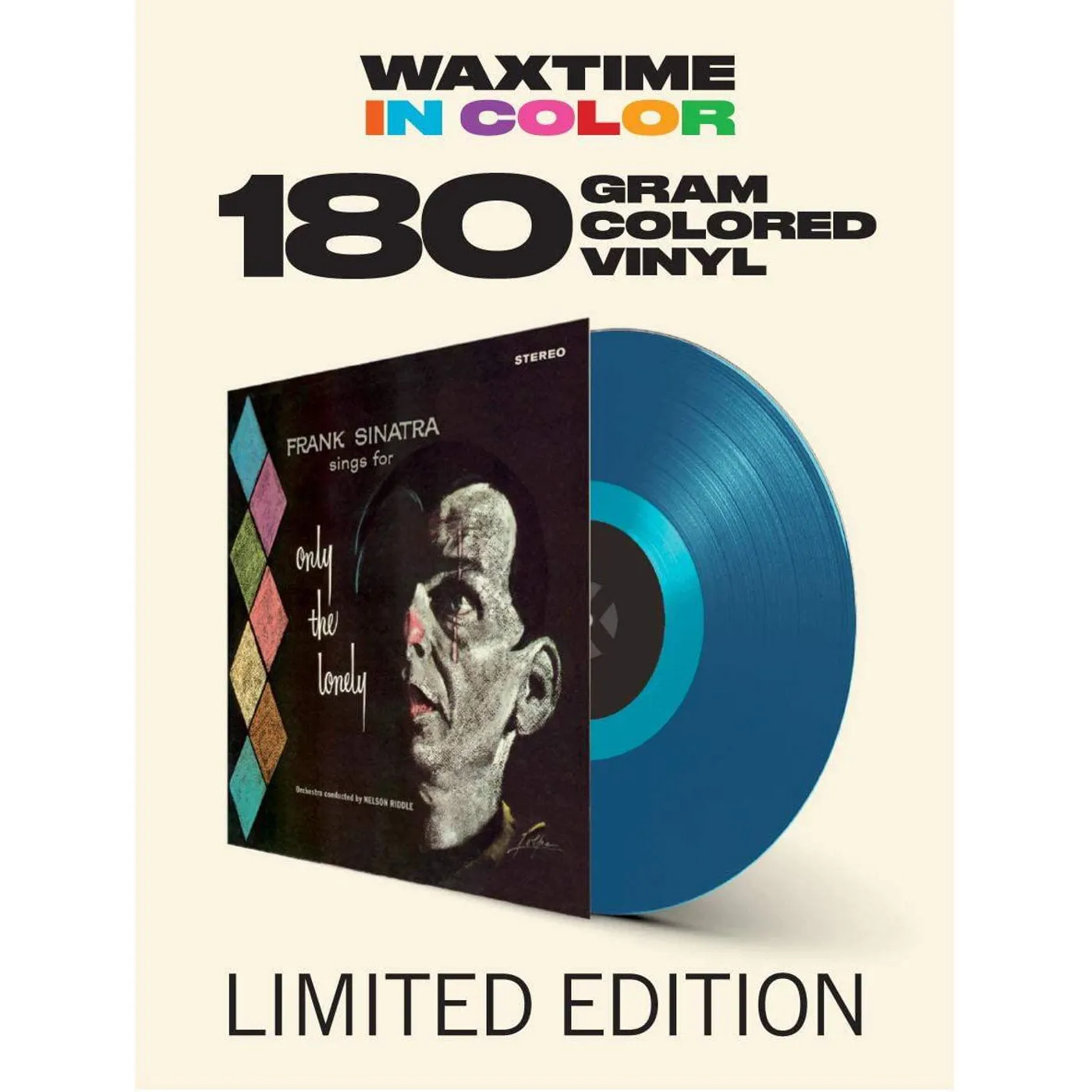 Frank Sinatra ONLY THE LONELY + 1 BONUS TRACK! LIMITED EDITION IN TRANSPARENT BLUE COLORED VINYL. Vinyl Record