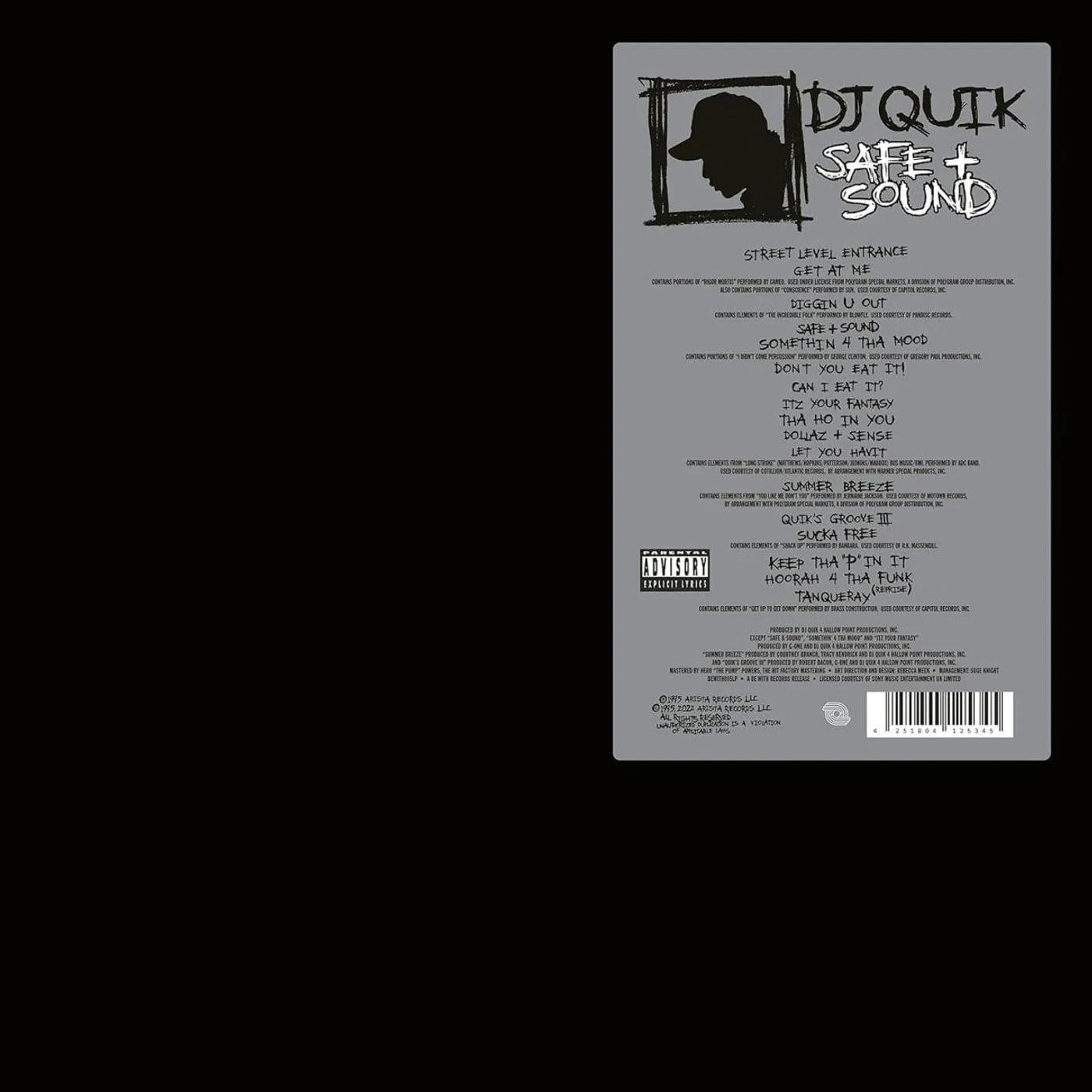 DJ Quik SAFE & SOUND Vinyl Record