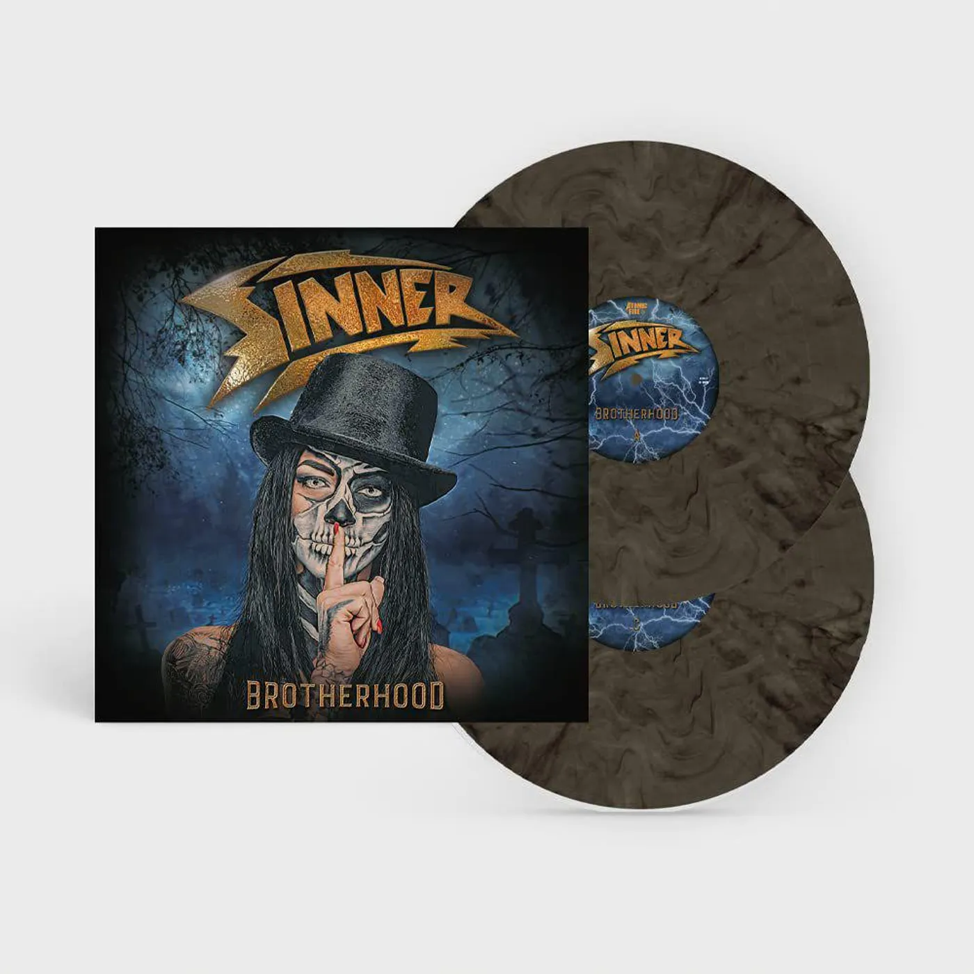 Sinner Brotherhood (Clear/White/Black Marbled) Vinyl Record