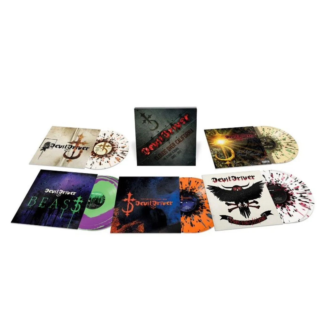 DevilDriver Clouds Over California: The Studio Albums 2003 - 2011 (9LP) Vinyl Record
