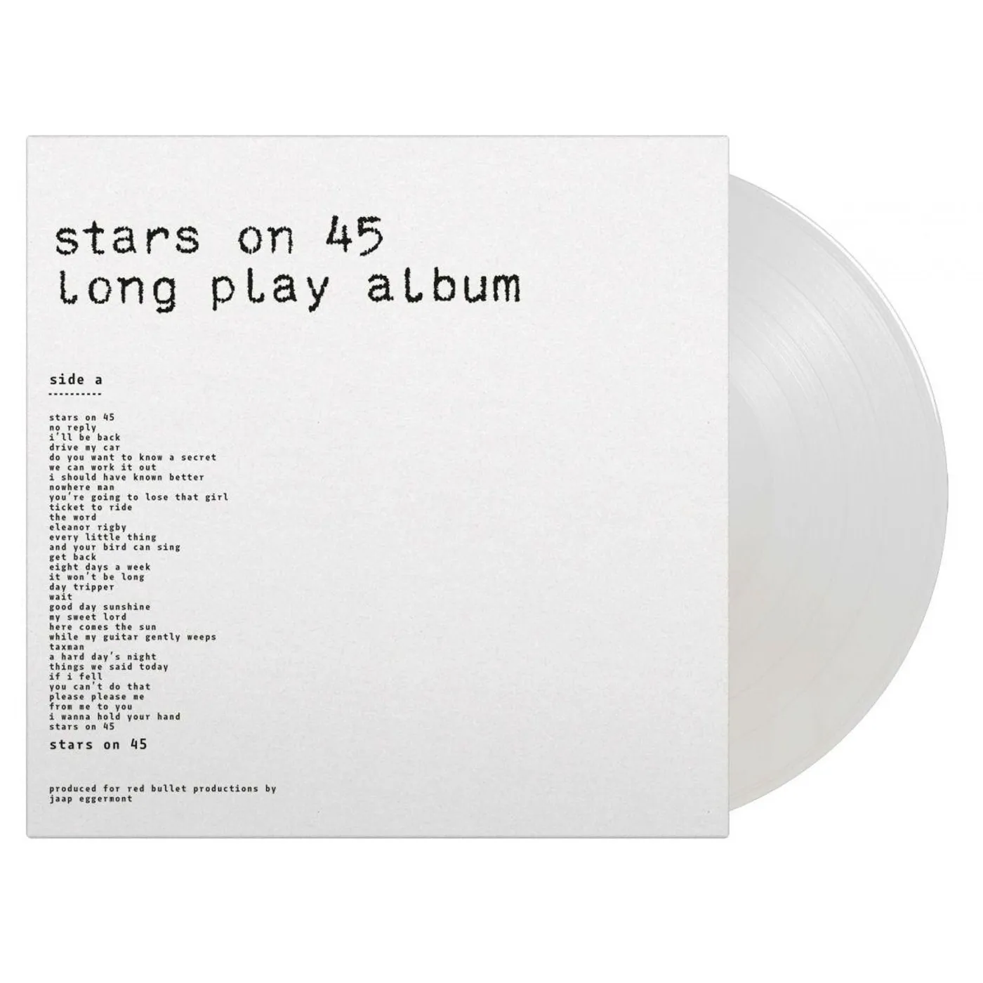 Stars On 45 Long Play Album (Limited/White/180g/Remastered/Numbered) Vinyl Record