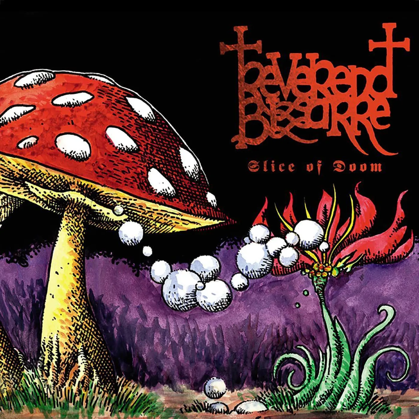 Reverend Bizarre Slice Of Doom (4LP/DVD/Red) Vinyl Record