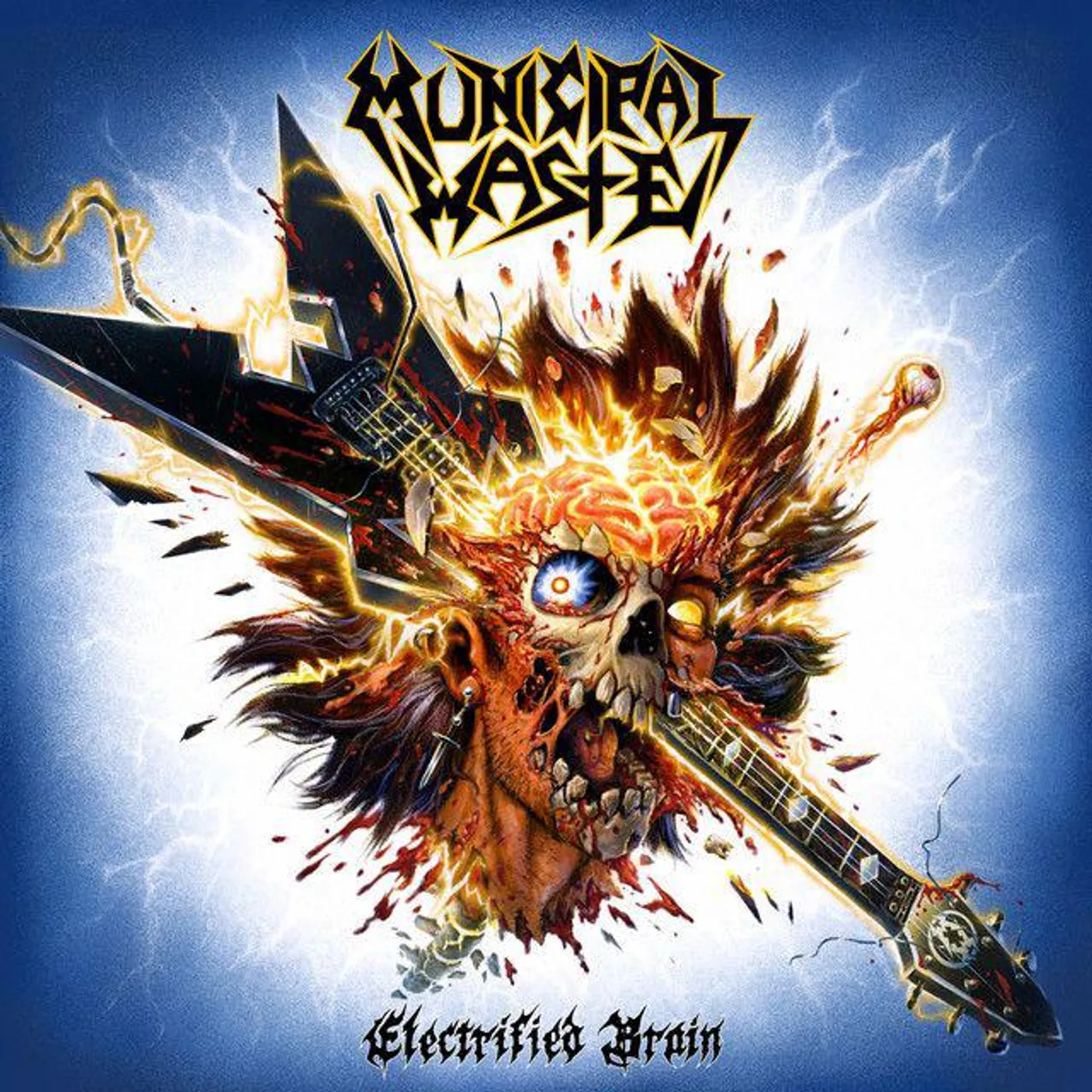 Municipal Waste Electrified Brain (Blue Marble) Vinyl Record