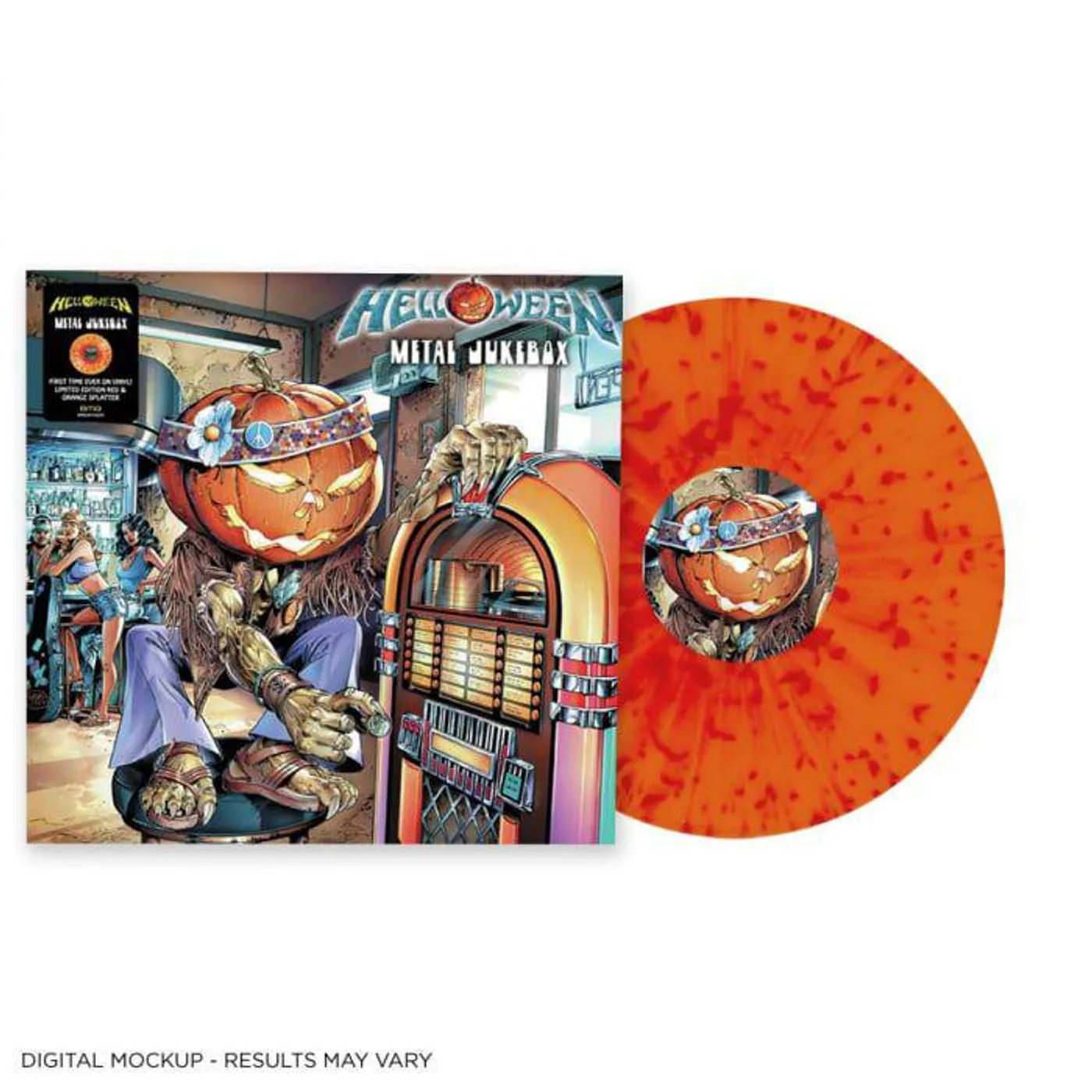 Helloween Metal Jukebox (Orange & Red Splatter) Vinyl Record