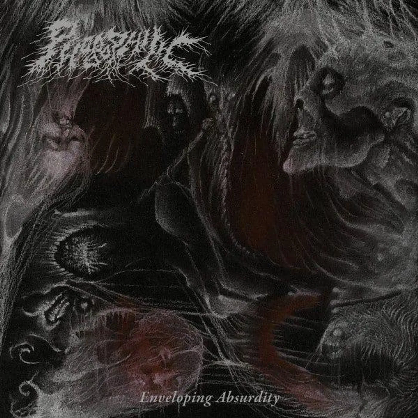 Phobophilic Enveloping Absurdity (Black W/ Silver Splatter) Vinyl Record