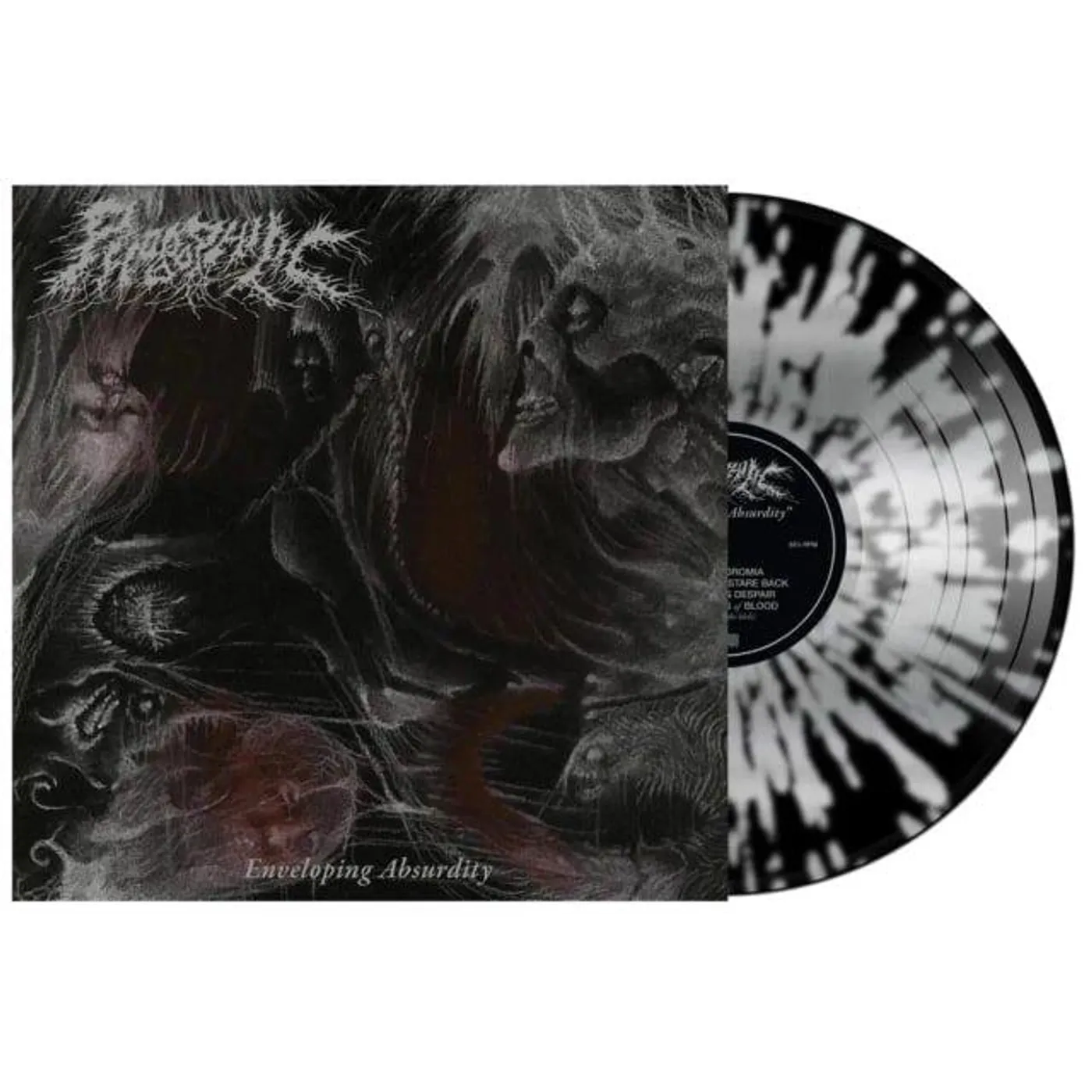 Phobophilic Enveloping Absurdity (Black W/ Silver Splatter) Vinyl Record