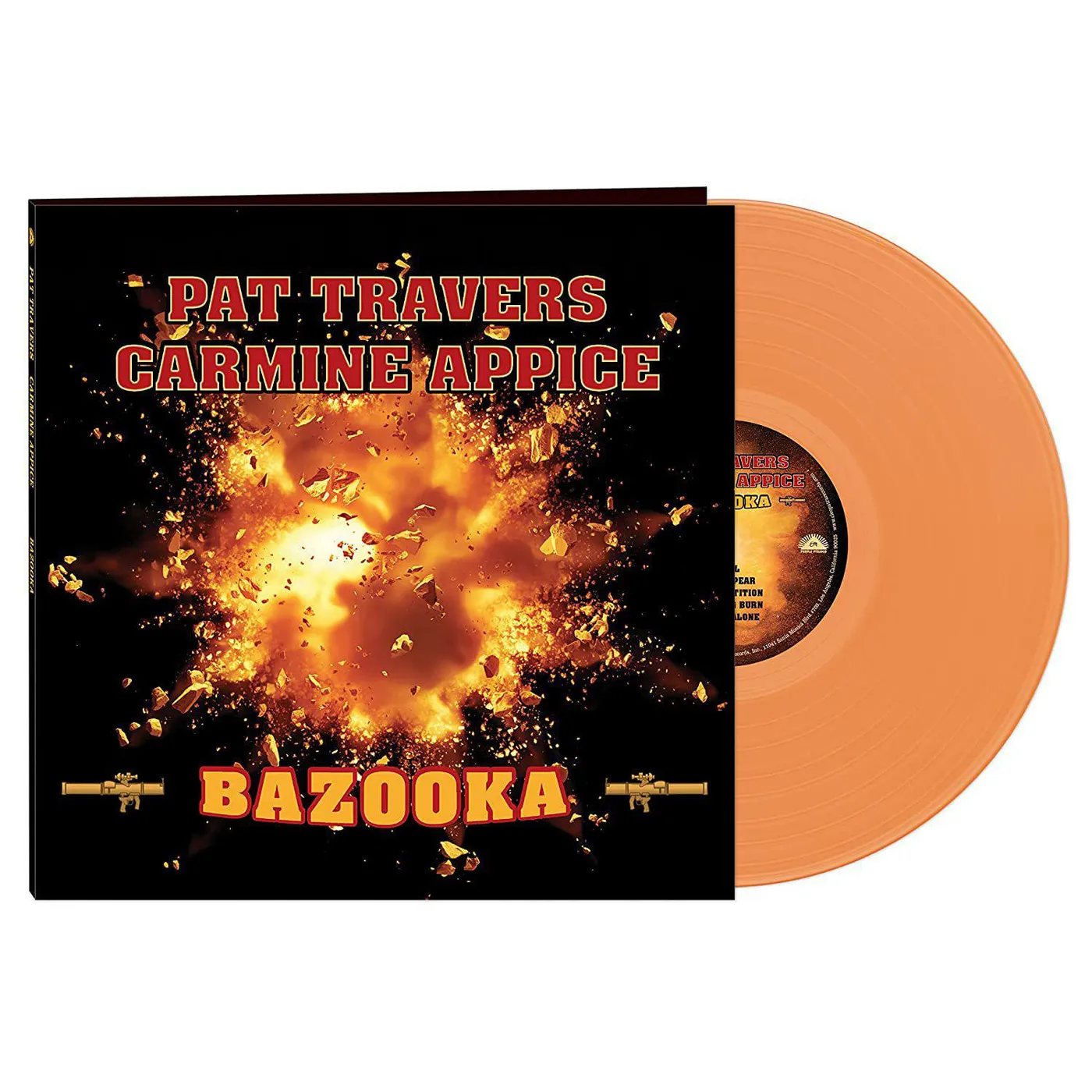 Pat Travers & Carmine Appice Bazooka (Orange) Vinyl Record