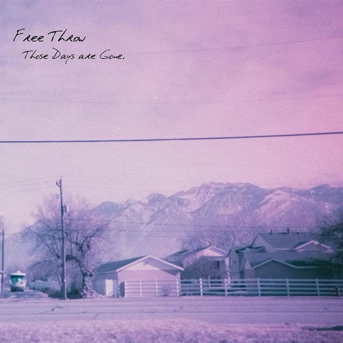 Free Throw Those Days Are Gone (Half Green / Half Blue) Vinyl Record
