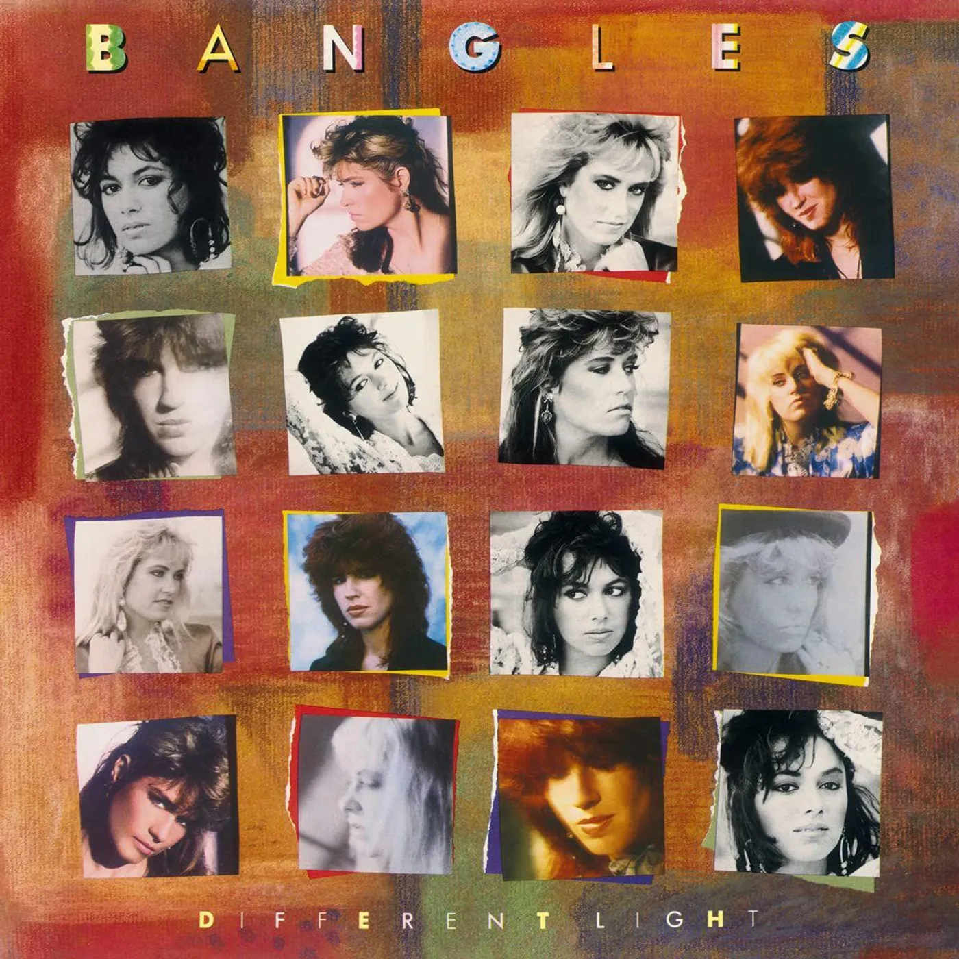 The Bangles Different Light - Pink & Purple Marbled Vinyl Record