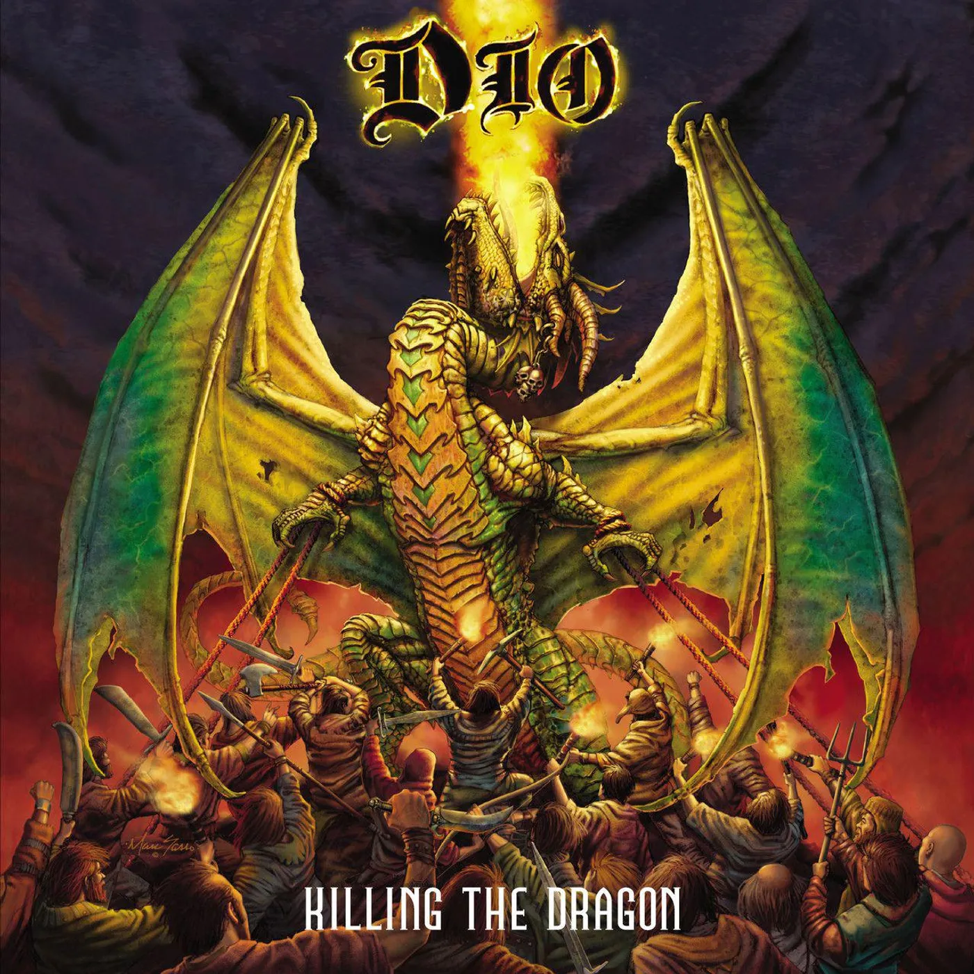 Dio Killing The Dragon (Red & Orange Swirl) Vinyl Record