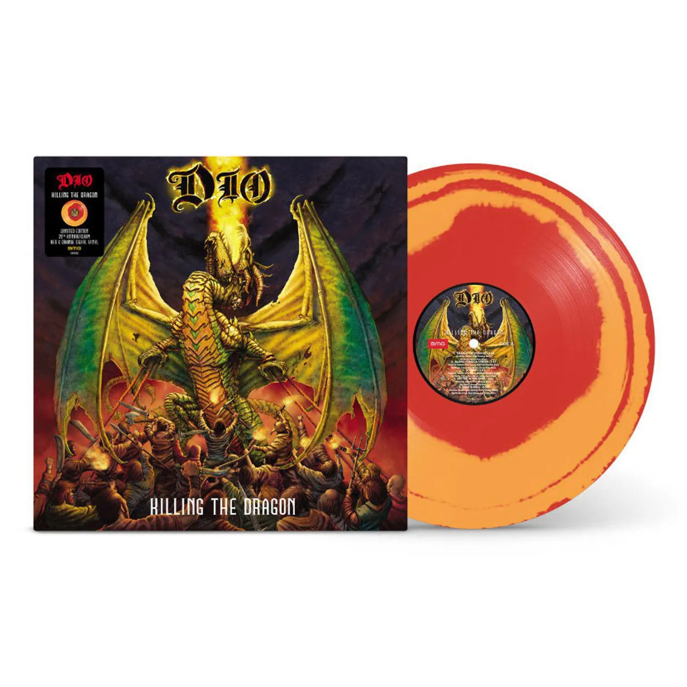 Dio Killing The Dragon (Red & Orange Swirl) Vinyl Record