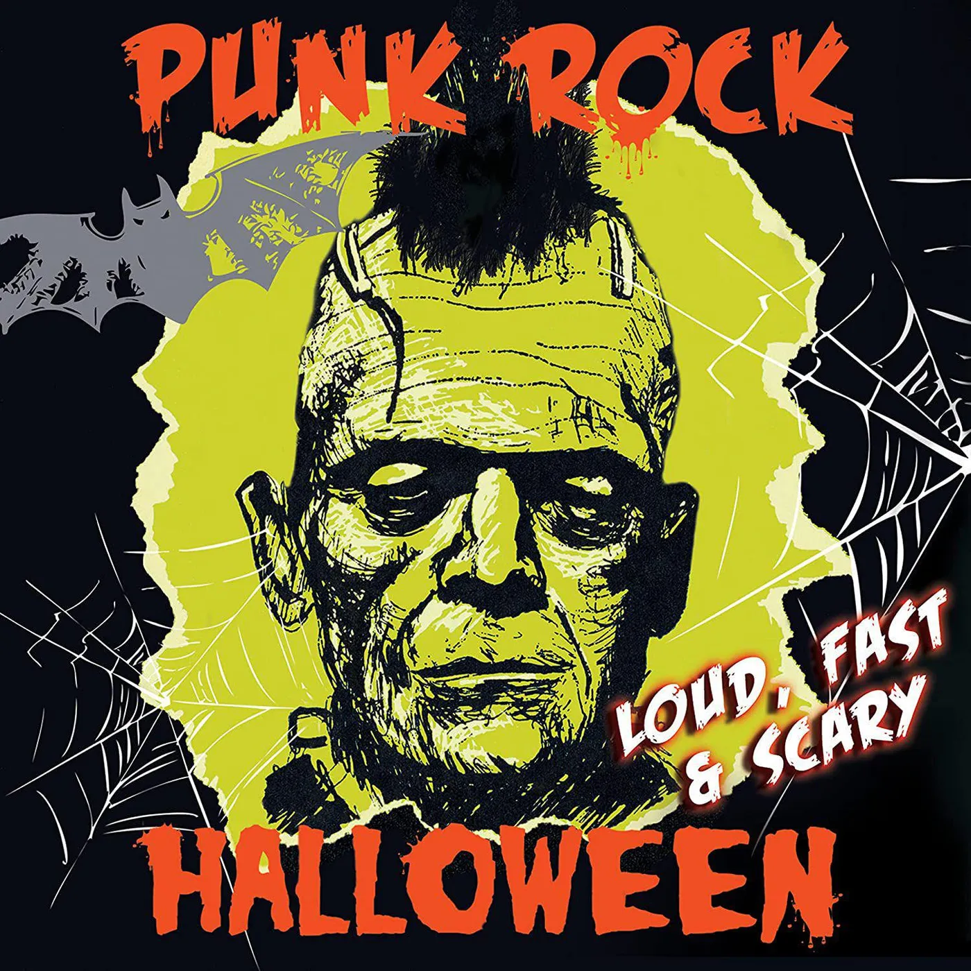 Various Artists  Punk Rock Halloween - Loud, Fast & Scary! (Orange) Vinyl Record