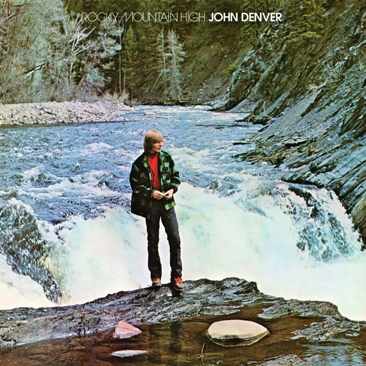 John Denver Rocky Mountain High (50th Anniversary Edition/Transparent Blue) Vinyl Record