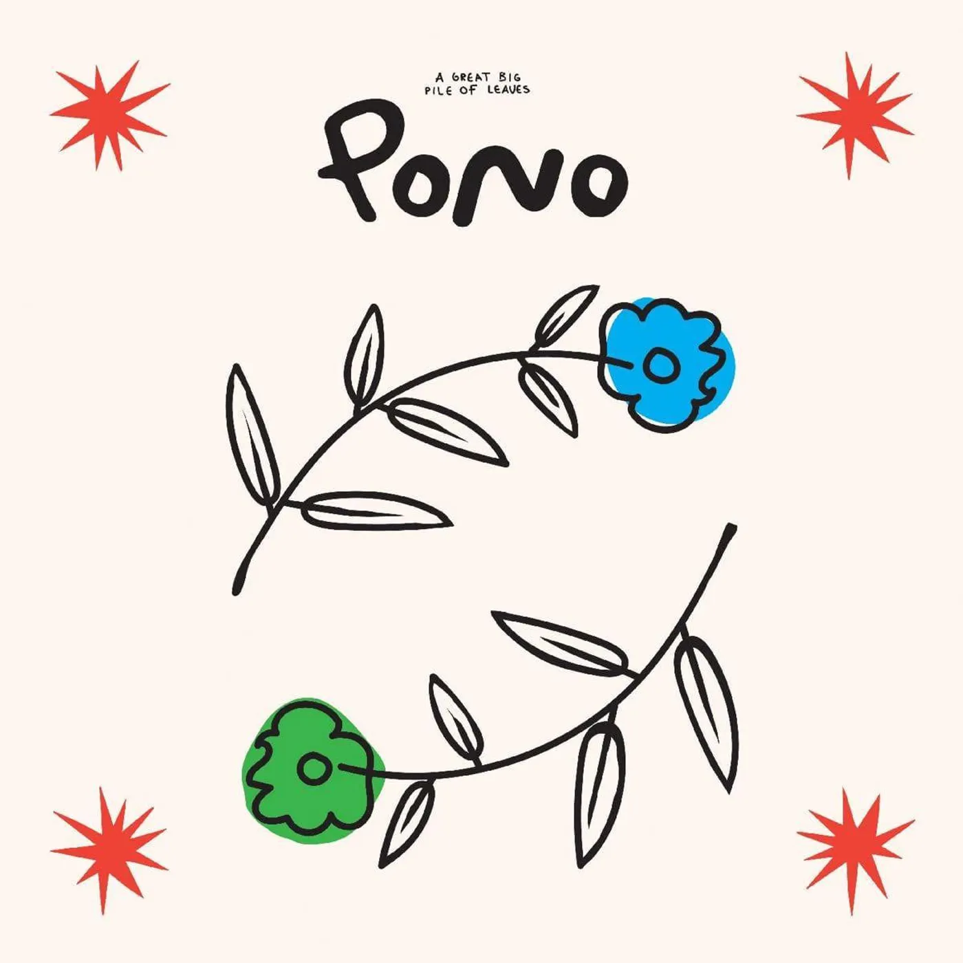 A Great Big Pile of Leaves Pono (Limited White, Green, & Blue Marbled) Vinyl Record