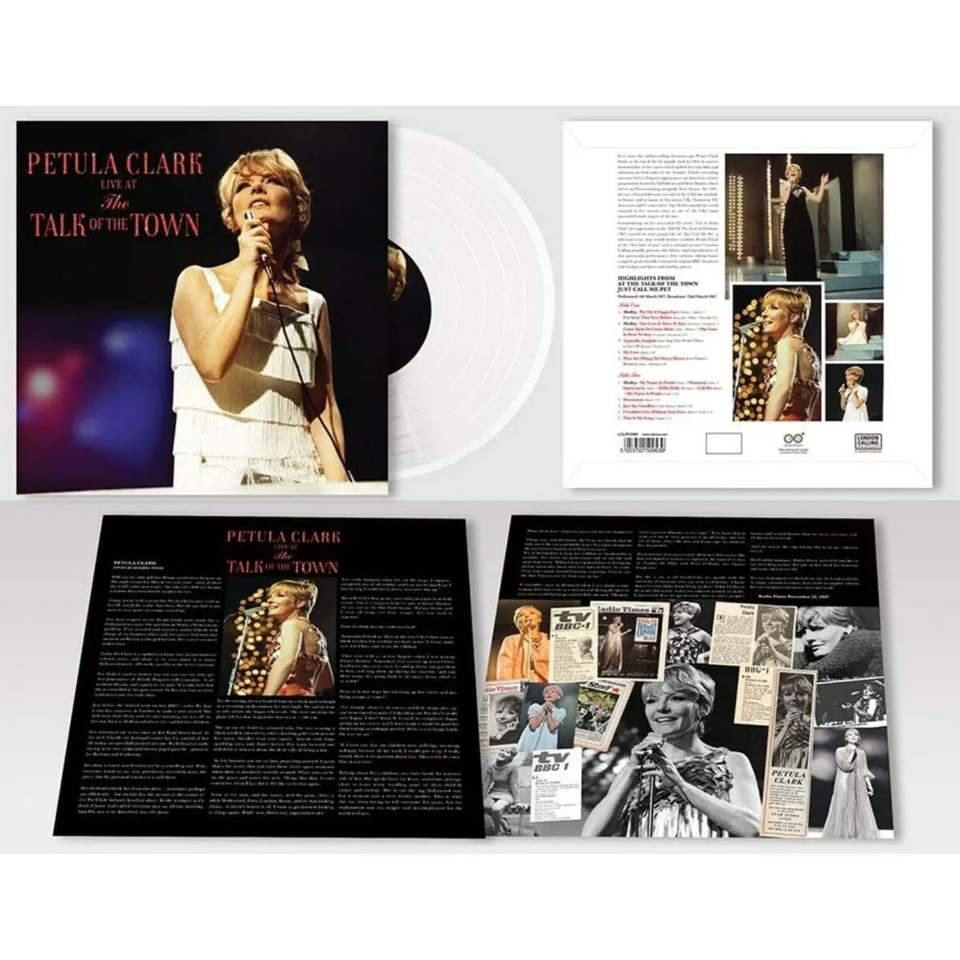 Petula Clark LIVE AT THE TALK OF THE TOWN (WHITE VINYL) Vinyl Record
