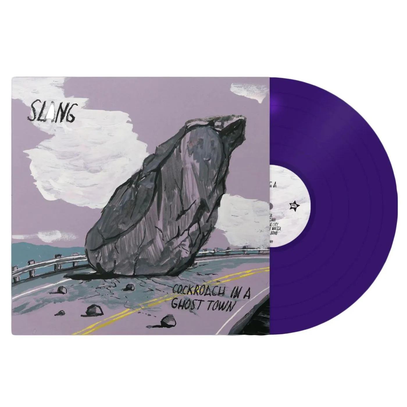 SLANG COCKROACH IN A GHOST TOWN (PURPLE VINYL/DL CARD) Vinyl Record