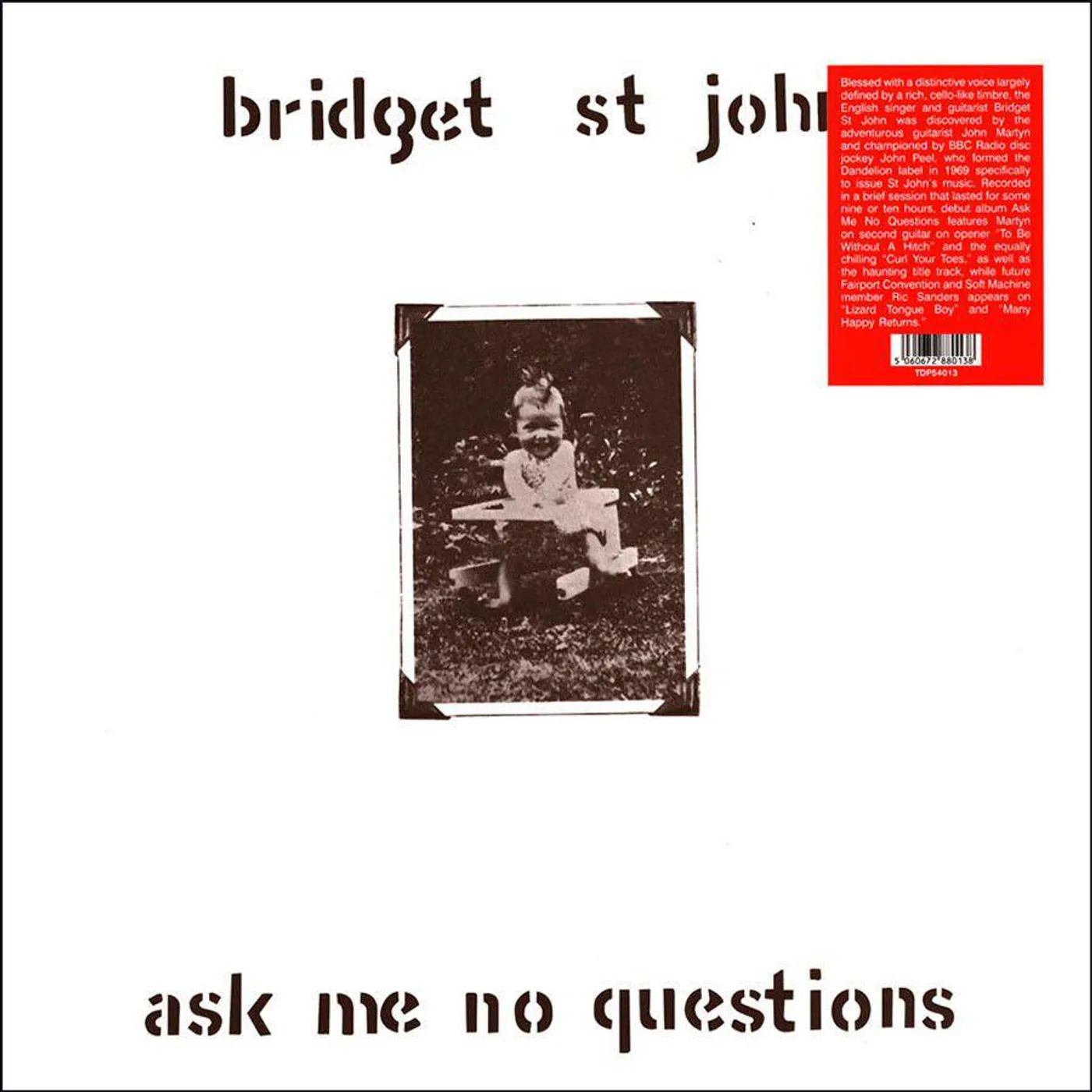 Bridget St John Ask Me No Questions Vinyl Record