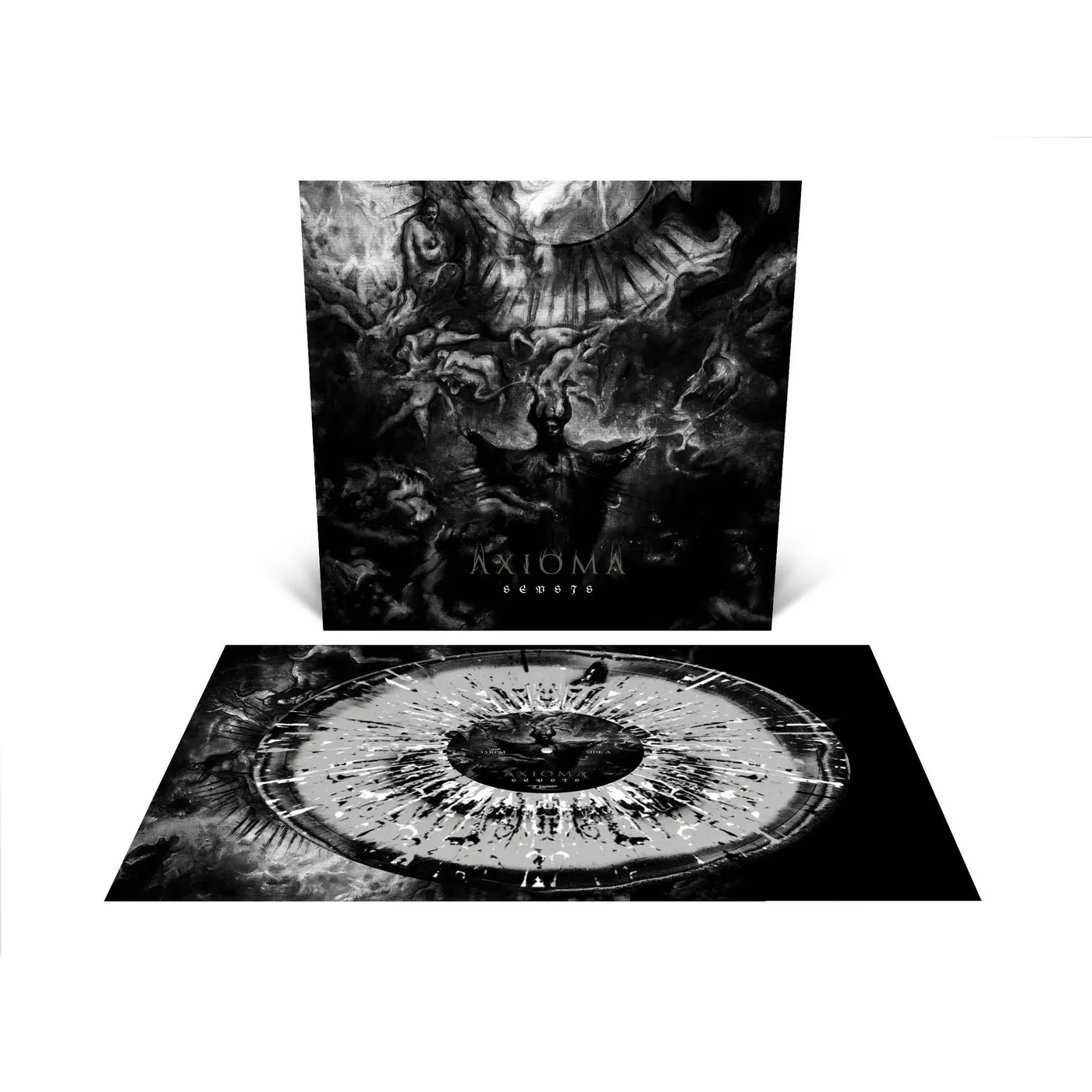 Axioma Sepsis (Clear With Black & White Splatter Vinyl Record) 