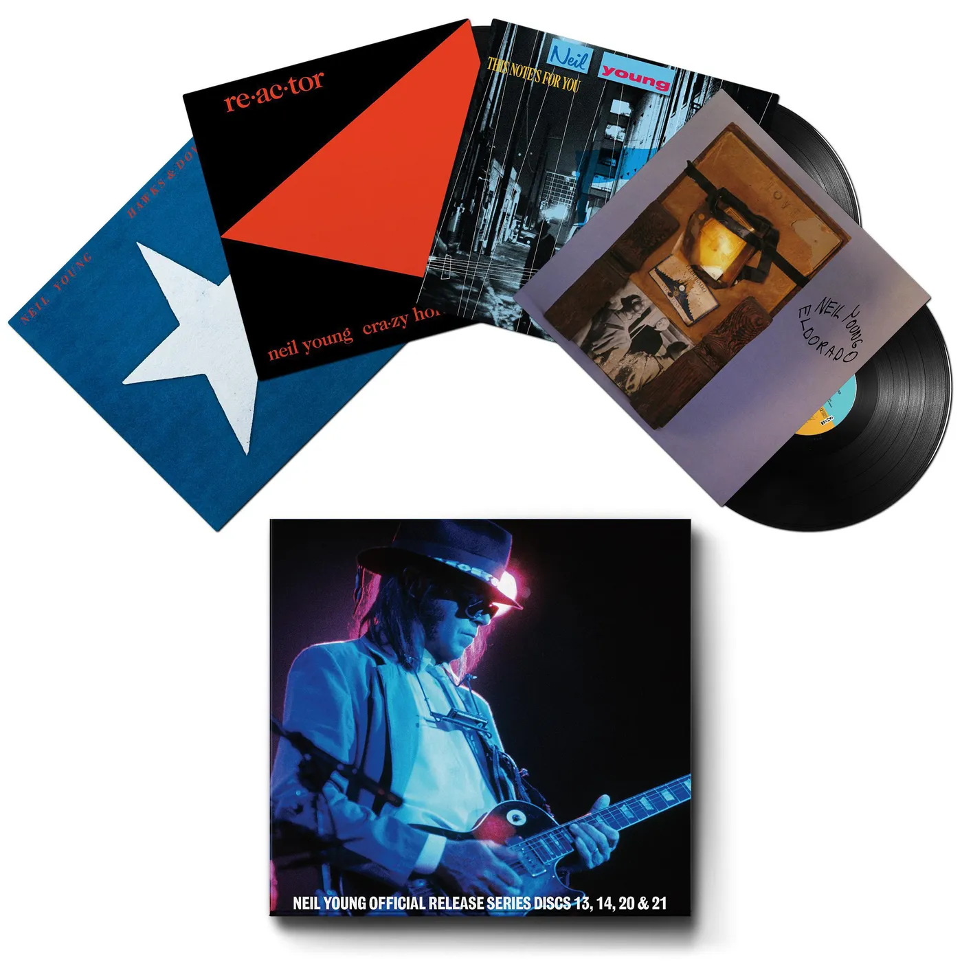 Neil Young Official Release Series Discs 13, 14, 20 & 21 (4LP) Box Set (Vinyl)