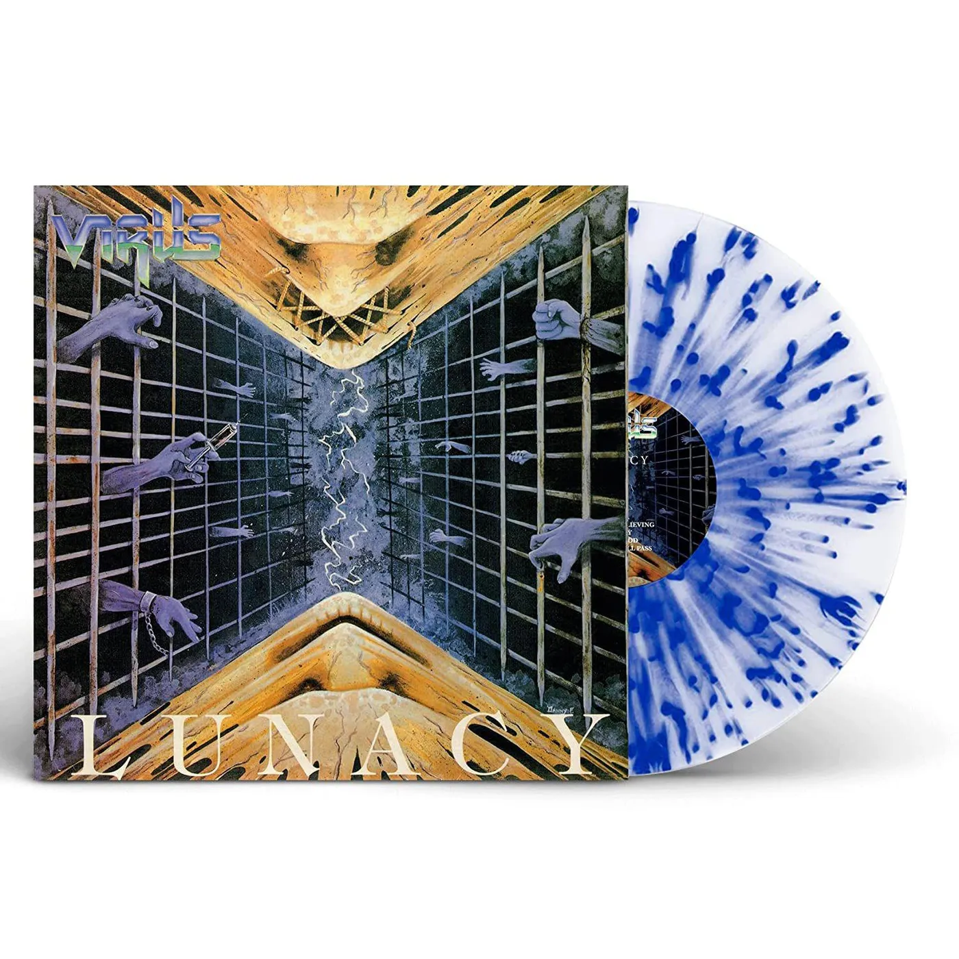 Virus  Lunacy (Clear / Blue Splatter) Vinyl Record