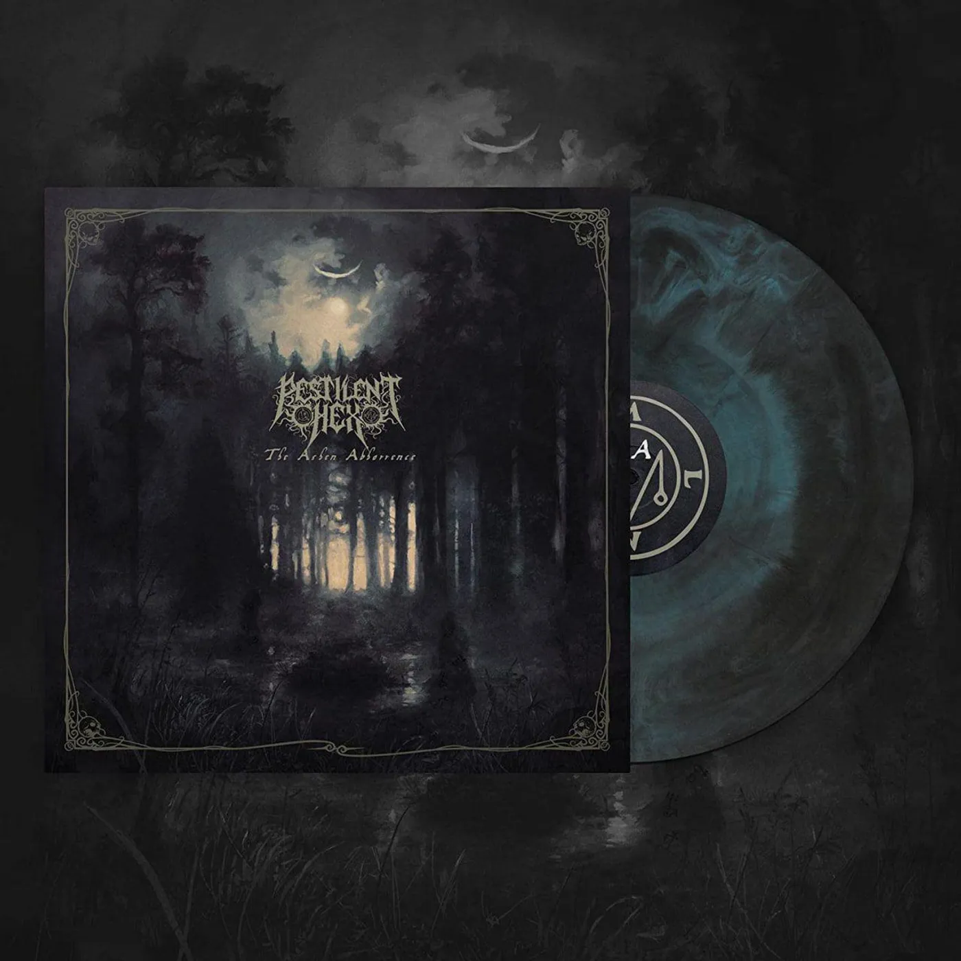Pestilent Hex Ashen Abhorrence (Black / Blue Galaxy Effect Heavy vinyl) vinyl record