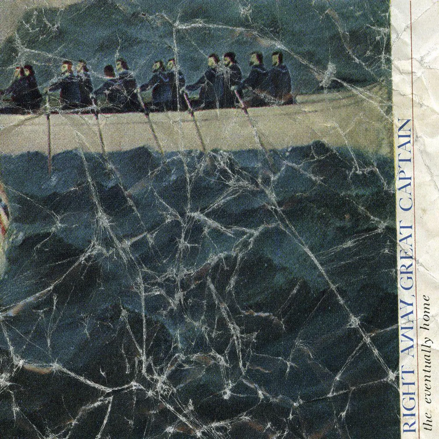 Right Away, Great Captain! Eventually Home (Aqua & White Marble) Vinyl Record