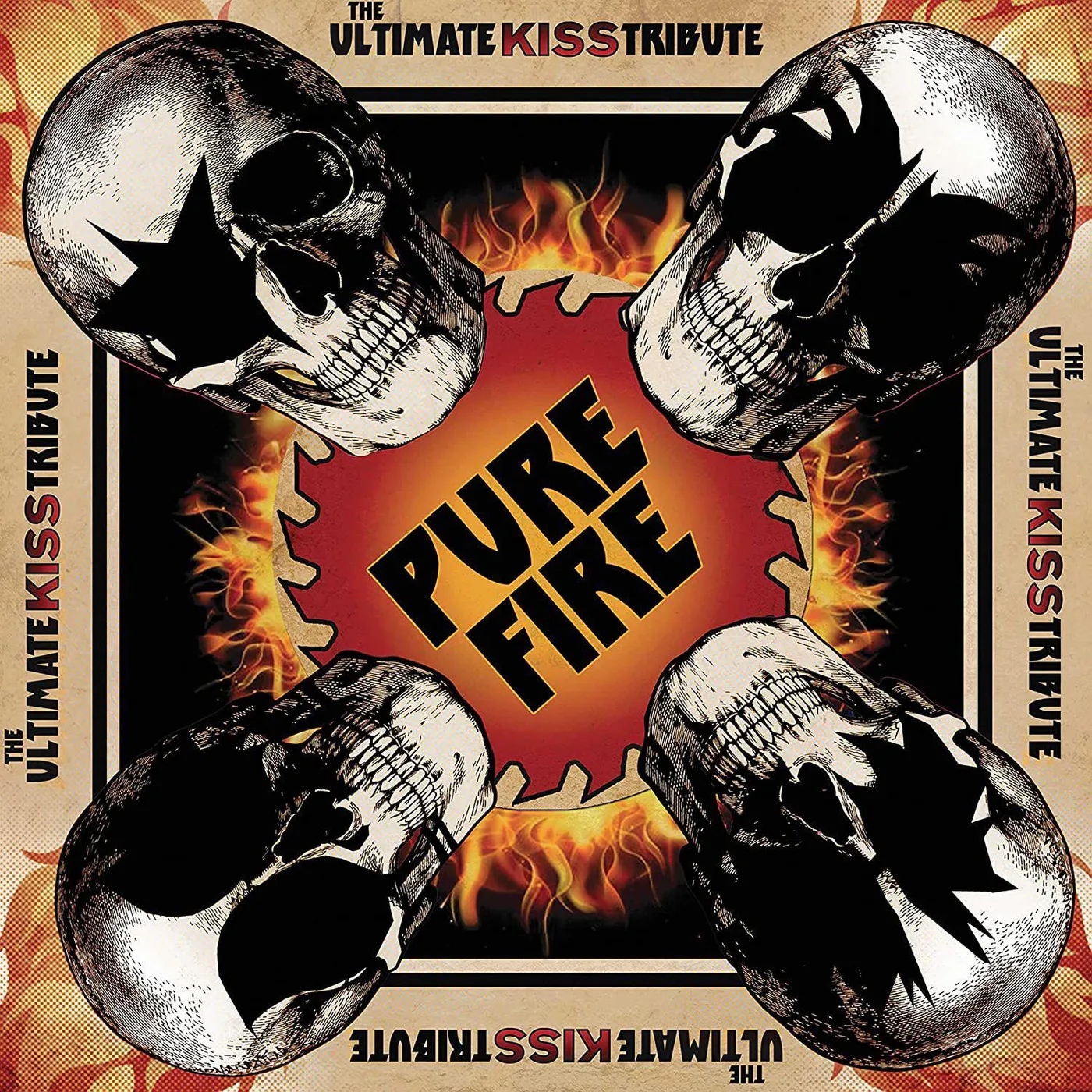 Various Artists  Pure Fire - Ultimate Kiss Tribute Artist Vinyl Record