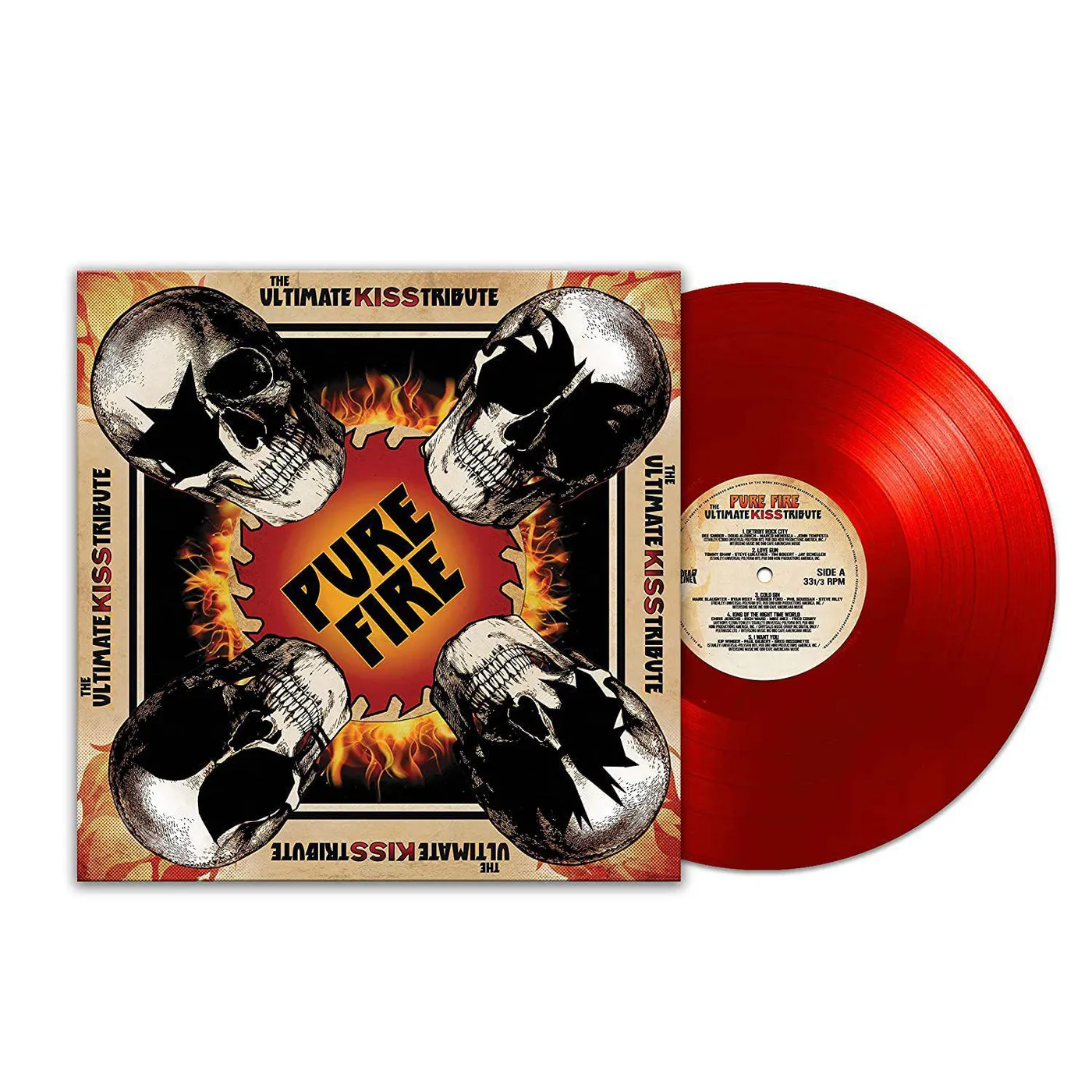 Various Artists  Pure Fire - Ultimate Kiss Tribute Artist Vinyl Record
