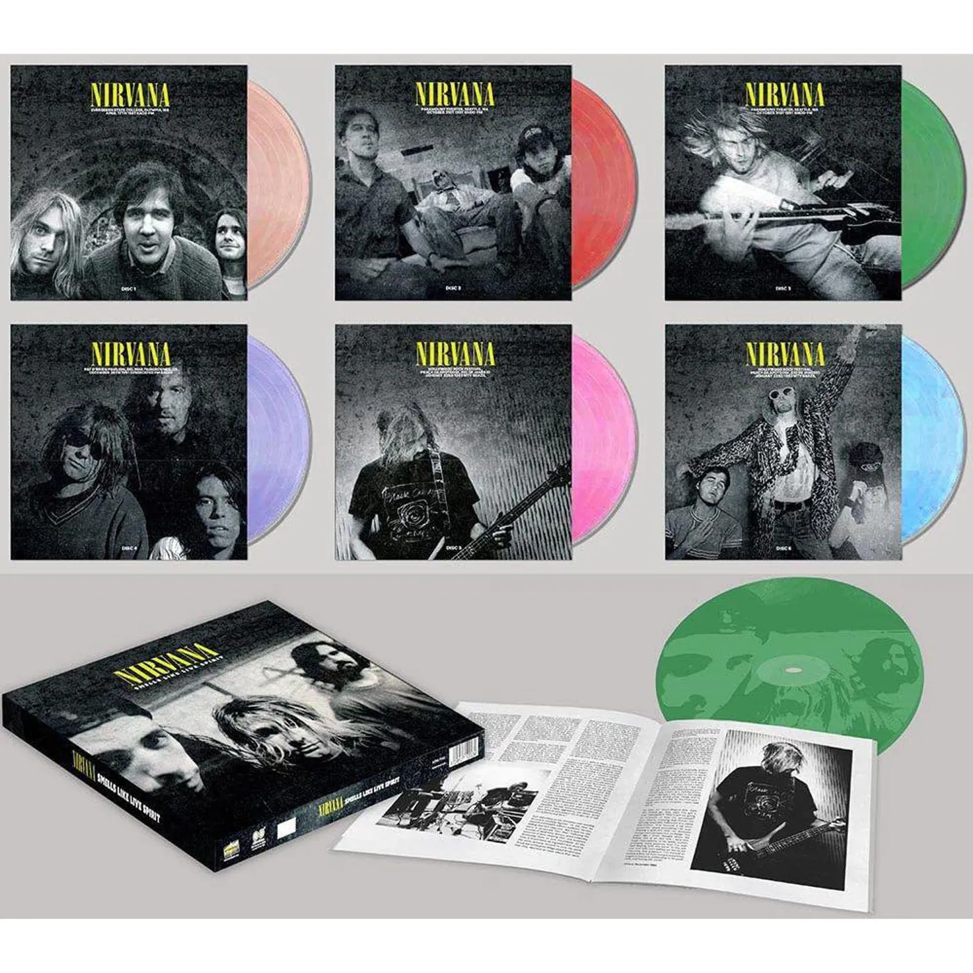 Nirvana Smells Like Live Spirit (6LP/180g/Random Coloured) Vinyl Record