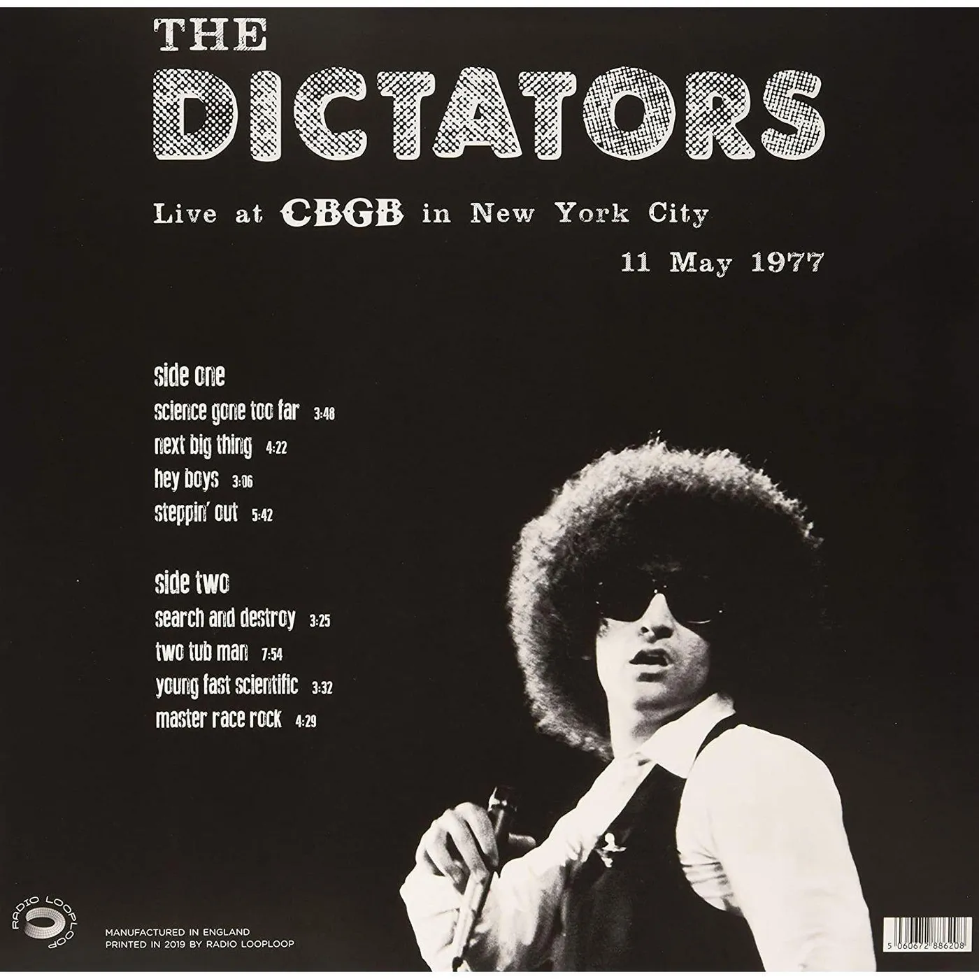 Dictators LIVE AT CBGB'S MAY 11, 1977 Vinyl Record