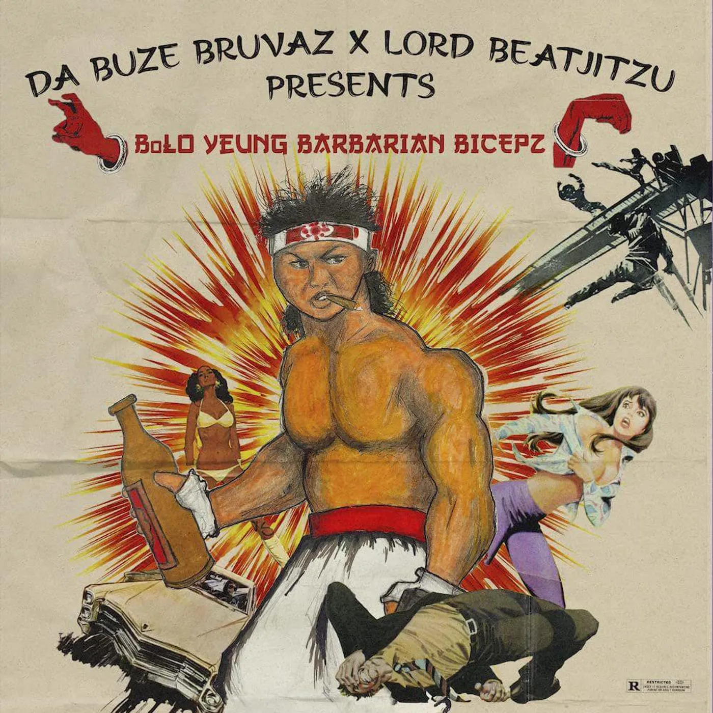 Da Buze Bruvaz X Lord Beatjitzu BOLO YEUNG BARBARIAN BICEPZ Vinyl Record