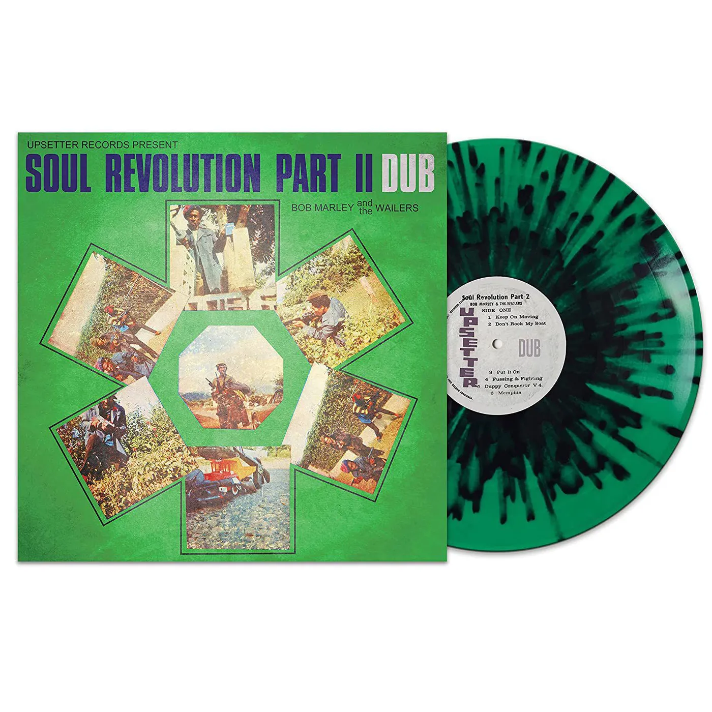 Bob Marley SOUL REVOLUTION PART II DUB (GREEN SPLATTER VINYL) Vinyl Record