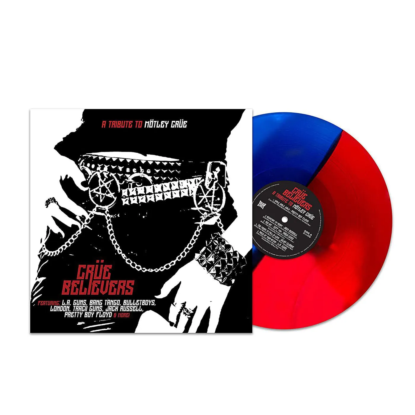 Crue Believers - Tribute To Motley Crue - Red / Blue CRUE BELIEVERS - TRIBUTE TO MOTLEY CRUE (RED/BLUE VINYL) Vinyl Record