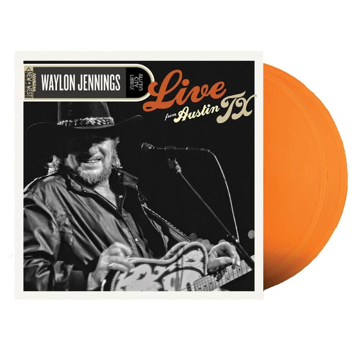 Waylon Jennings Live From Austin, Tx '89 (Orange Blossom Color Vinyl/2lp) Vinyl Record