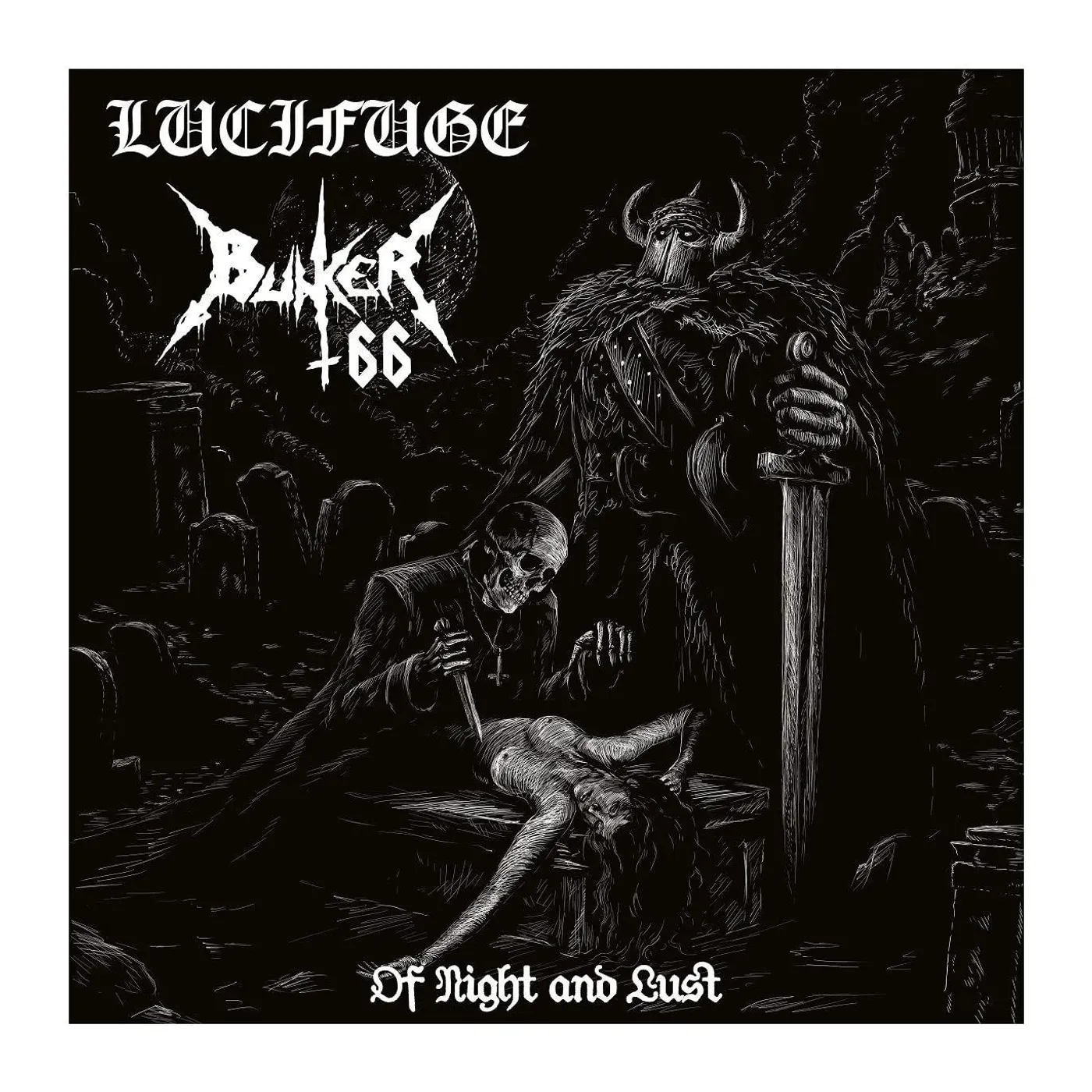 Bunker 66 & Lucifuge OF NIGHT & LUST Vinyl Record