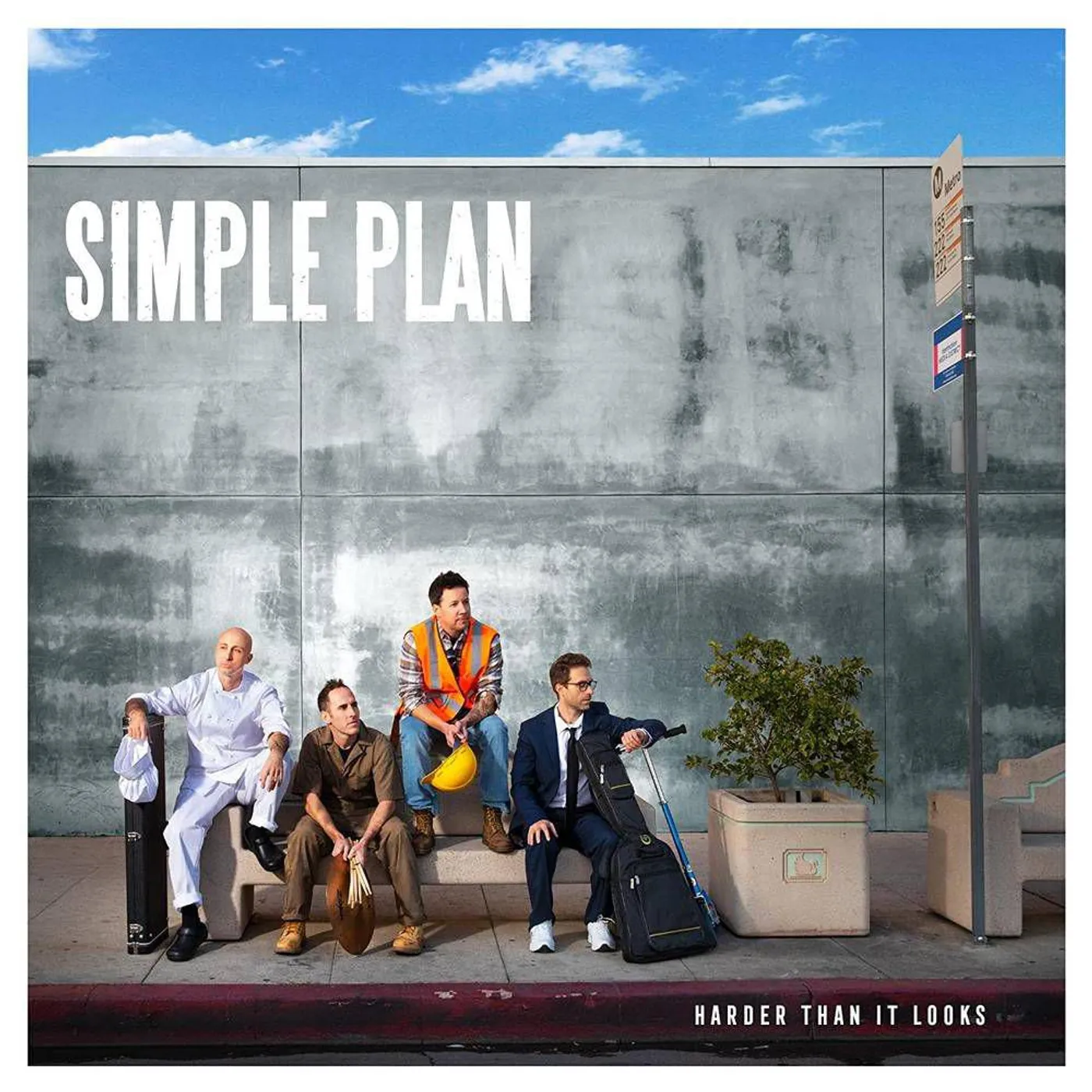 Simple Plan HARDER THAN IT LOOKS (BLUE MARBLE VINYL) Vinyl Record
