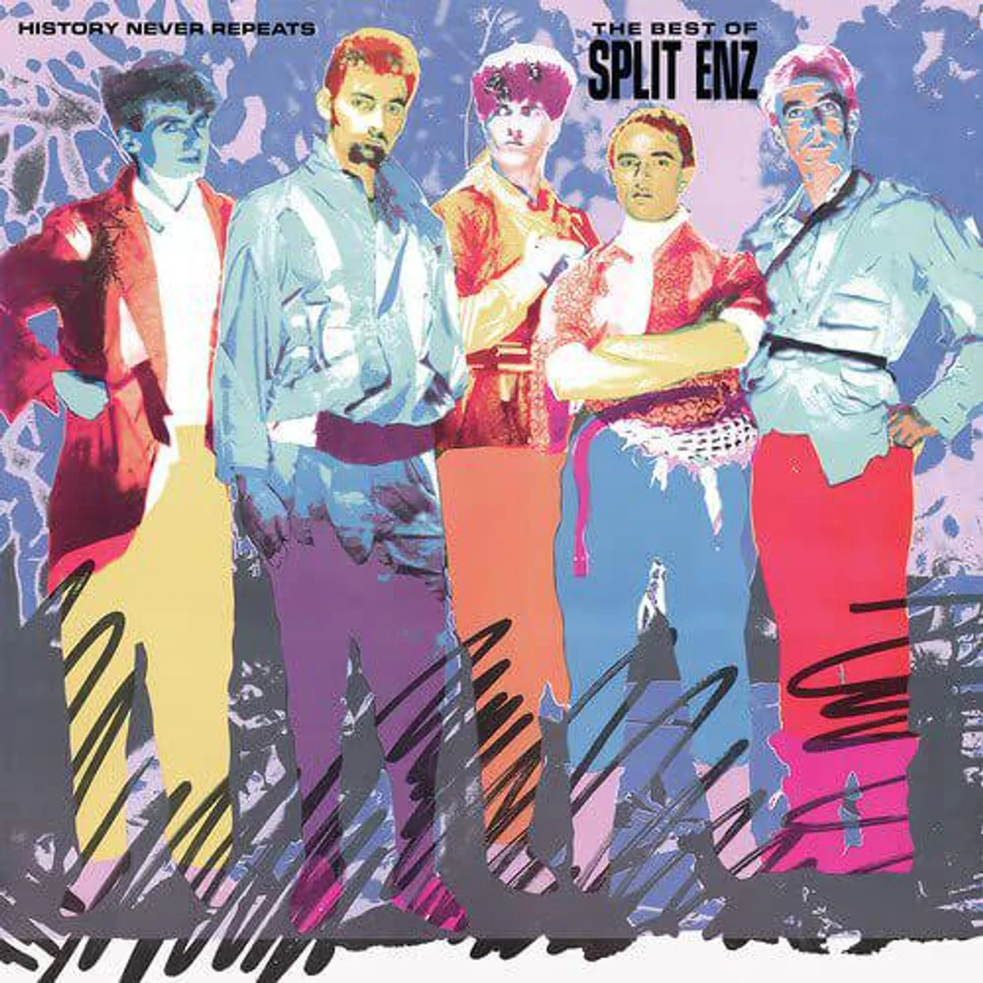 HISTORY NEVER REPEATS - THE BEST OF SPLIT ENZ (RED VINYL) Vinyl Record