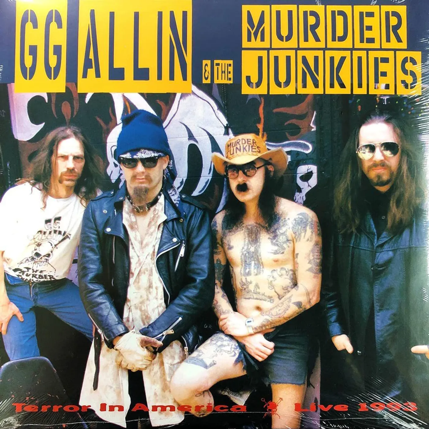 GG Allin & the Murder Junkies Terror In America (Clear Green) Vinyl Record