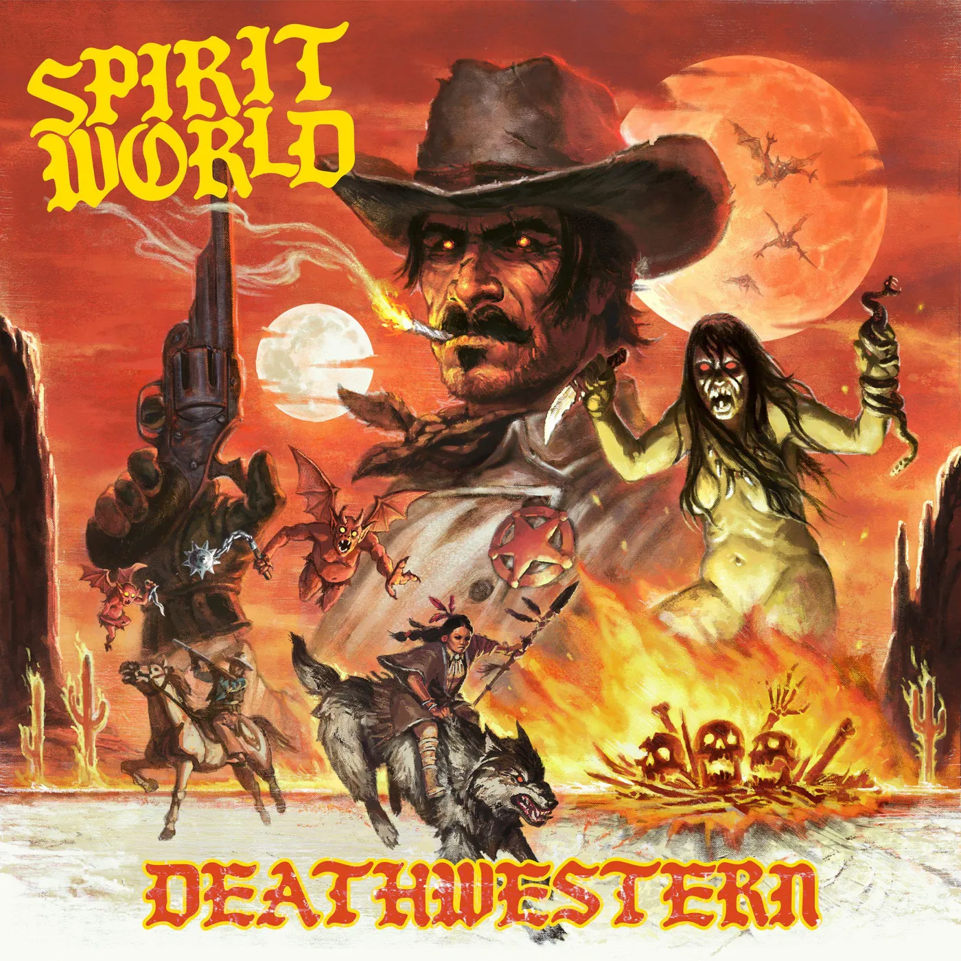 Spiritworld Deathwestern (Tan Colored) Vinyl Record