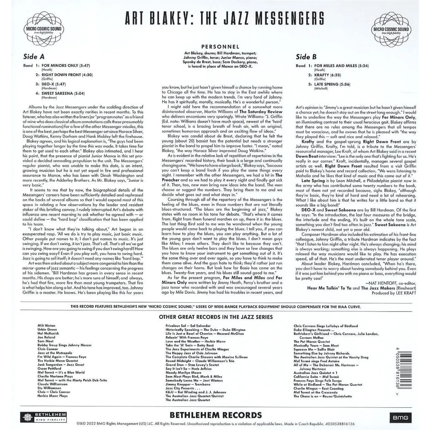 Art Blakey & The Jazz Messengers HARD DRIVE (2023 REISSUE) Vinyl Record