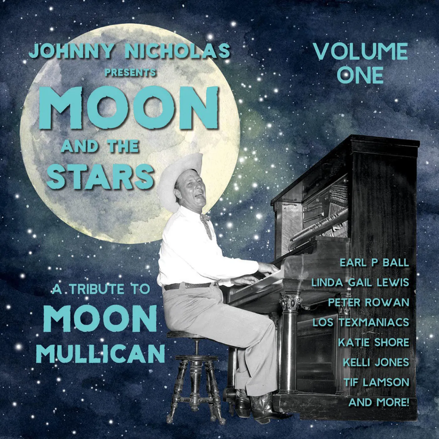 Various Artists  Johnny Nicholas Presents: Moon & The Stars - Tribute To Moon Mullican, Vol. 1 Vinyl Record