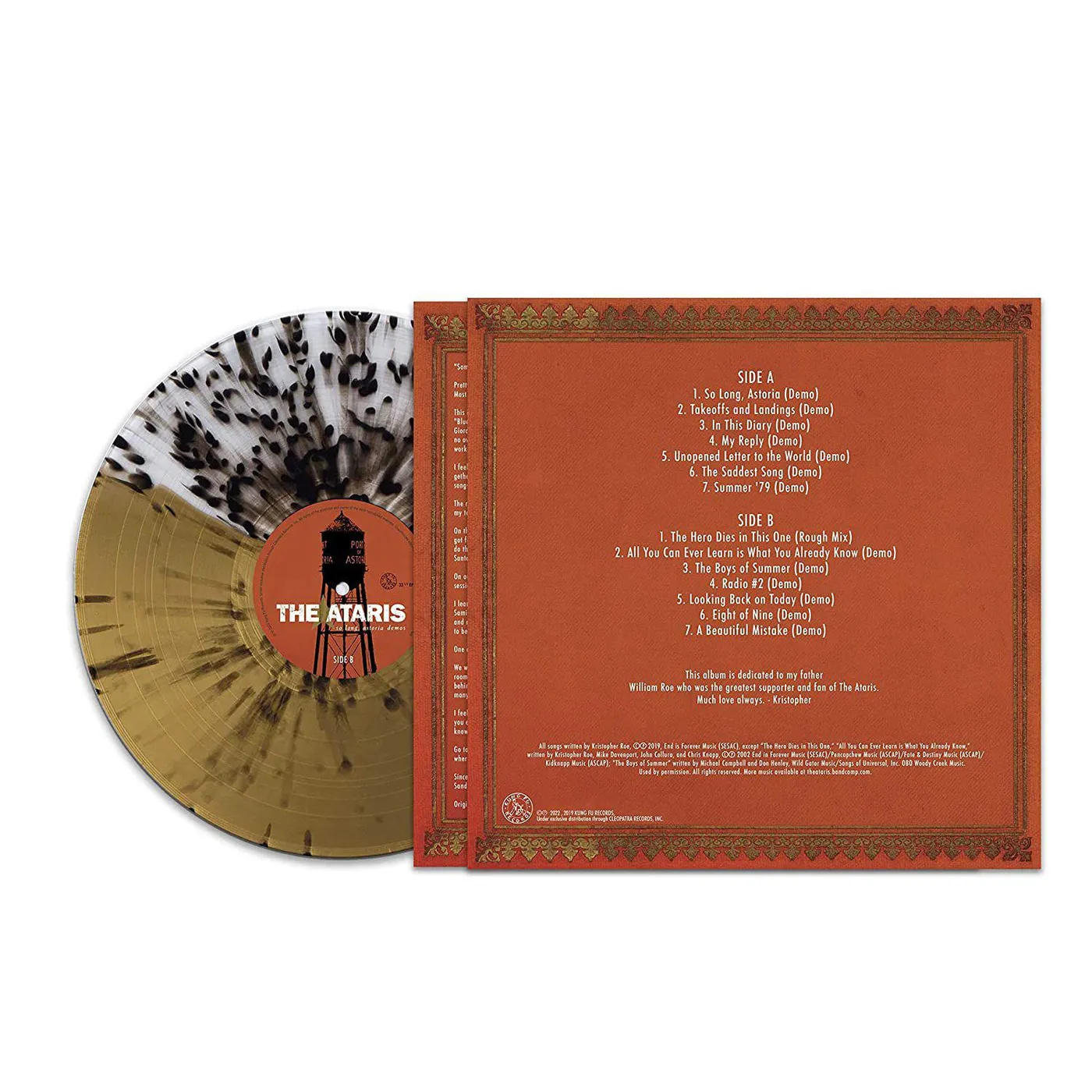 The Ataris So Long, Astoria Demos (White/Gold Splatter) Vinyl Record