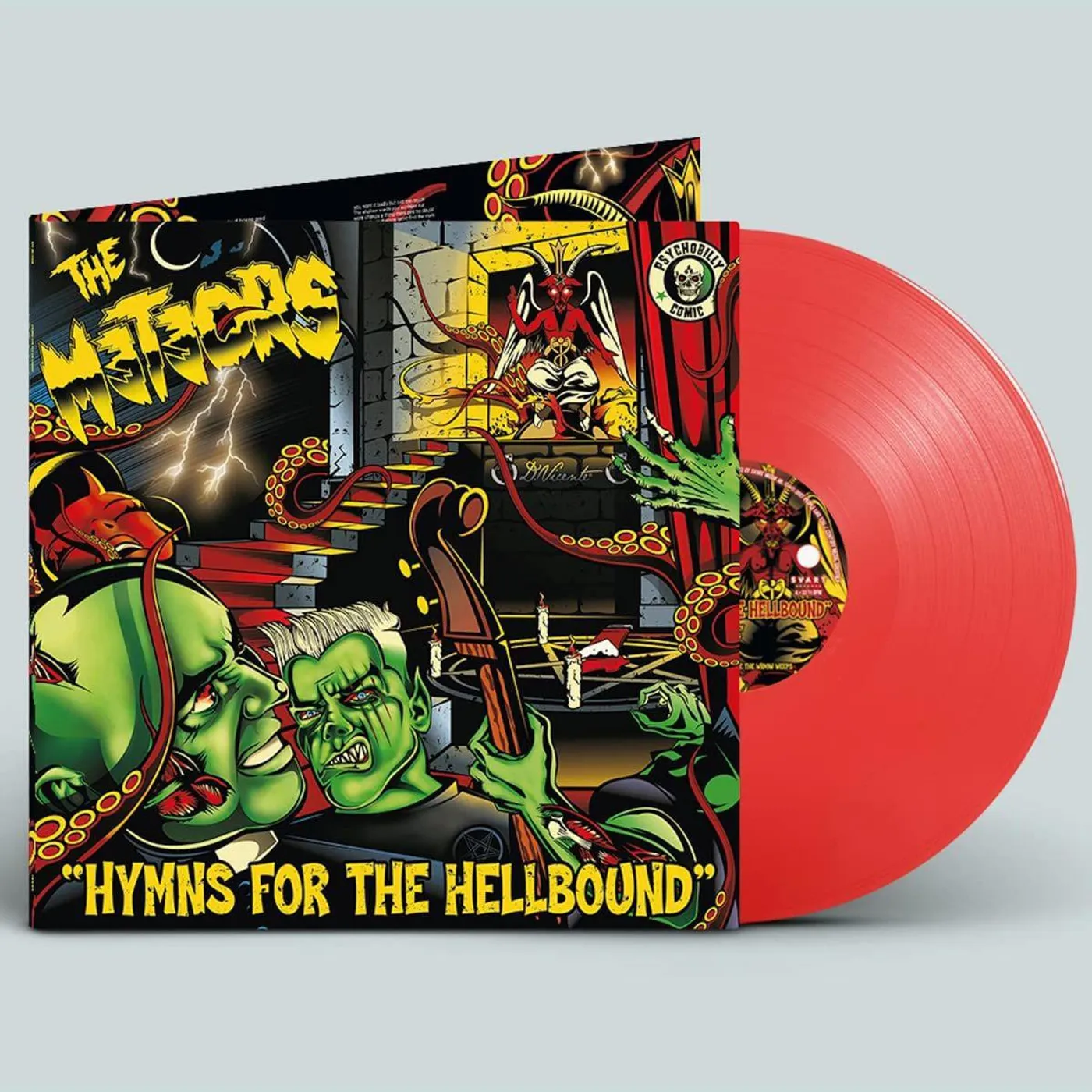The Meteors Hymns For The Hellbound (Transparent Red) Vinyl Record